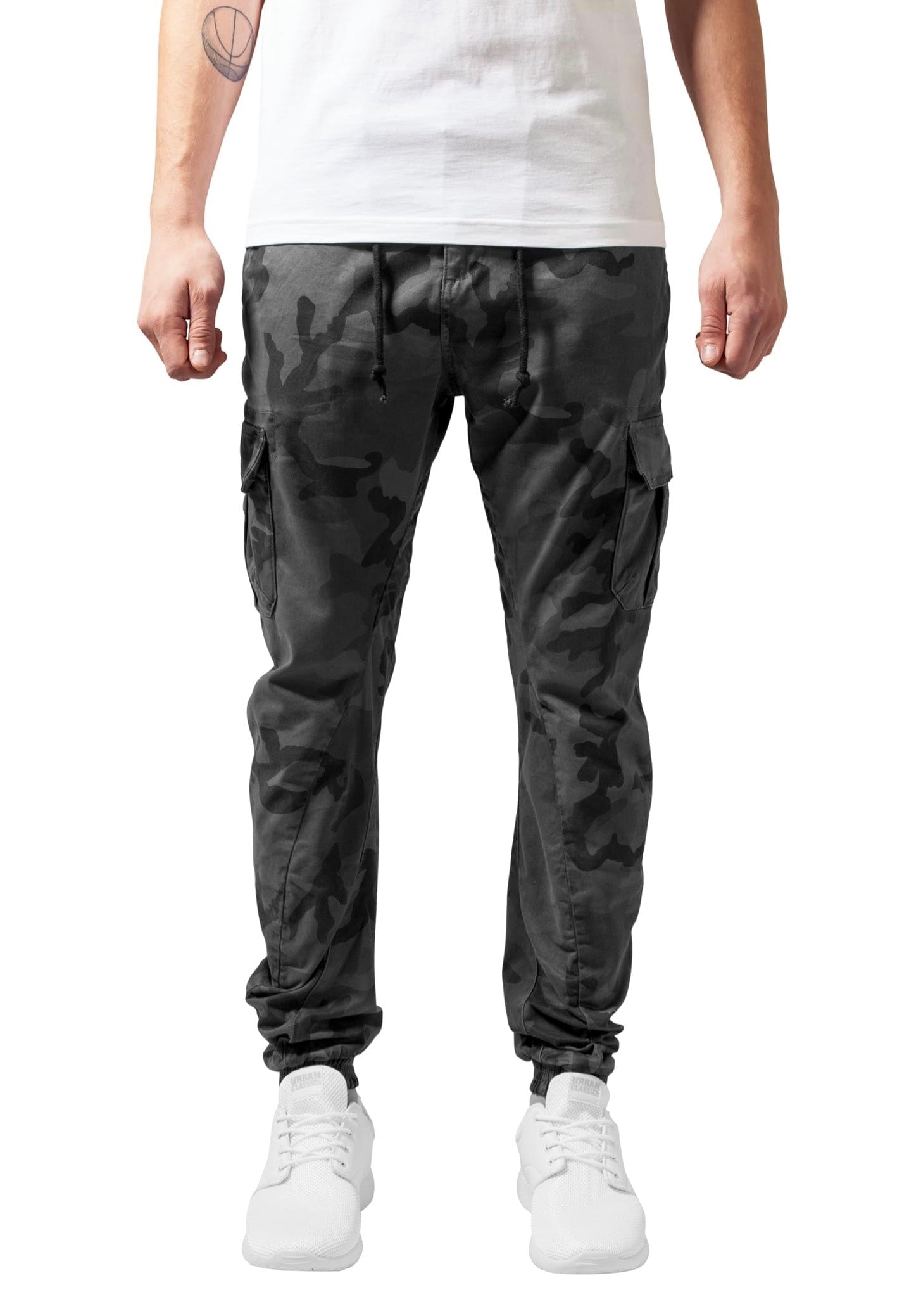 Urban Classics - Camo Cargo Grey Camouflage - Pants | Men-Image