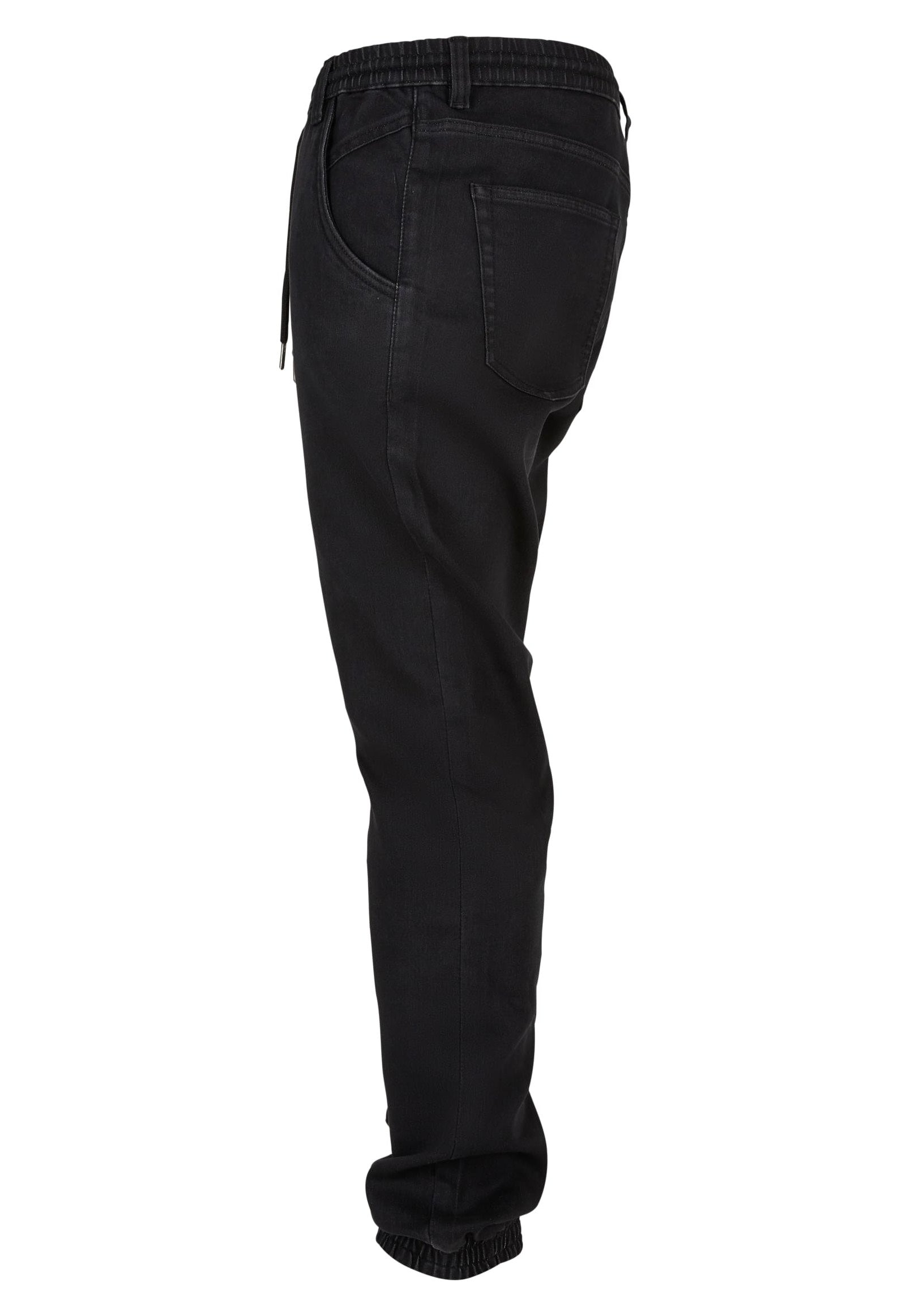 Urban Classics - Knitted Denim Realblack Washed - Pants | Men-Image