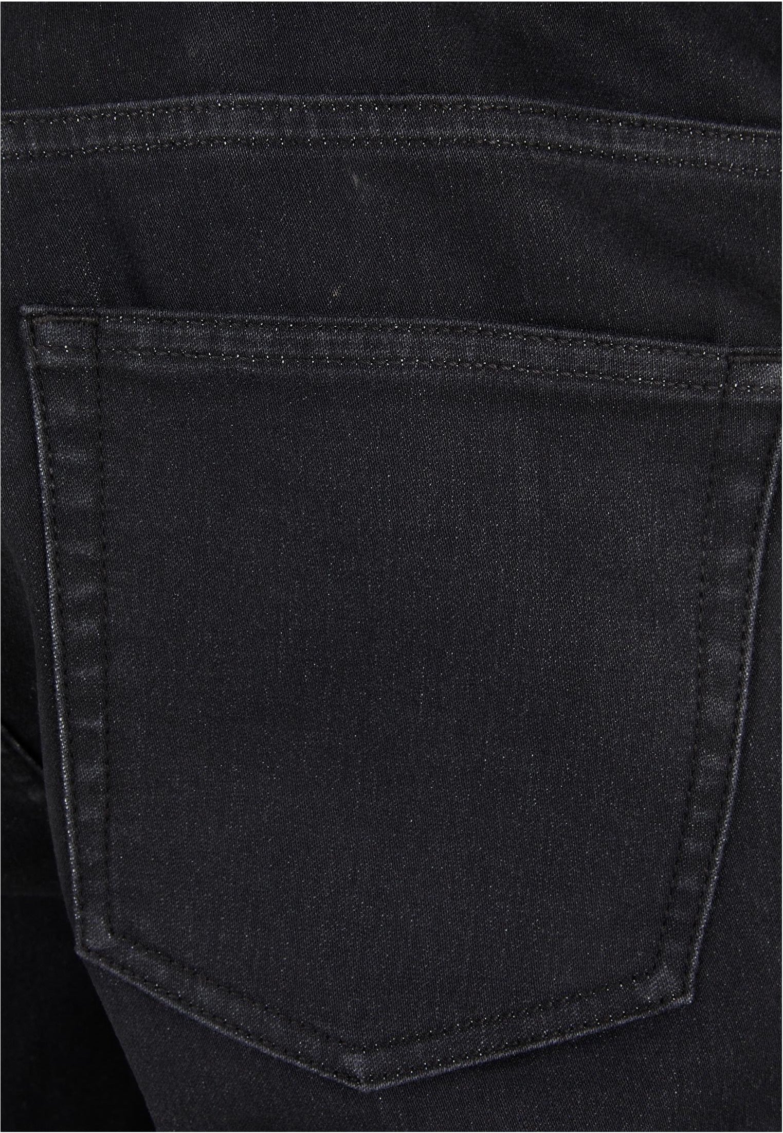 Urban Classics - Knitted Denim Realblack Washed - Pants | Men-Image