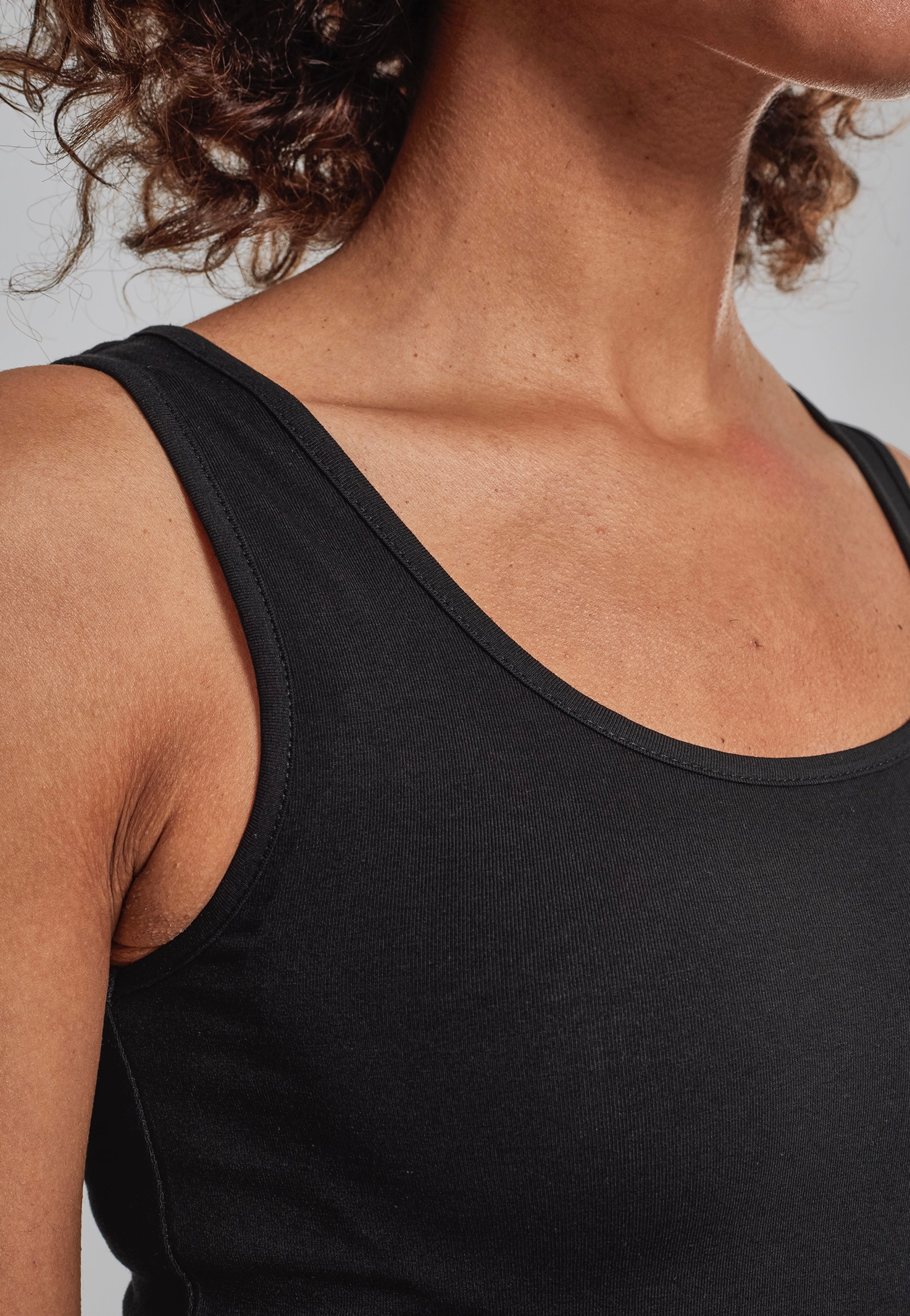 Urban Classics - Basic Stretch Pack Of 2 Black - Tank | Women-Image