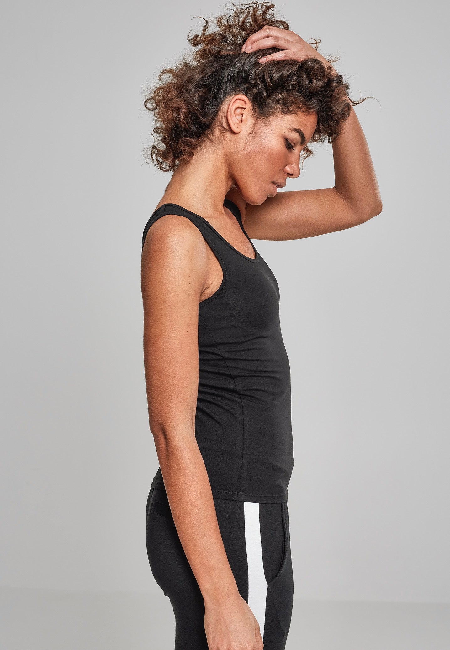 Urban Classics - Basic Stretch Pack Of 2 Black - Tank | Women-Image