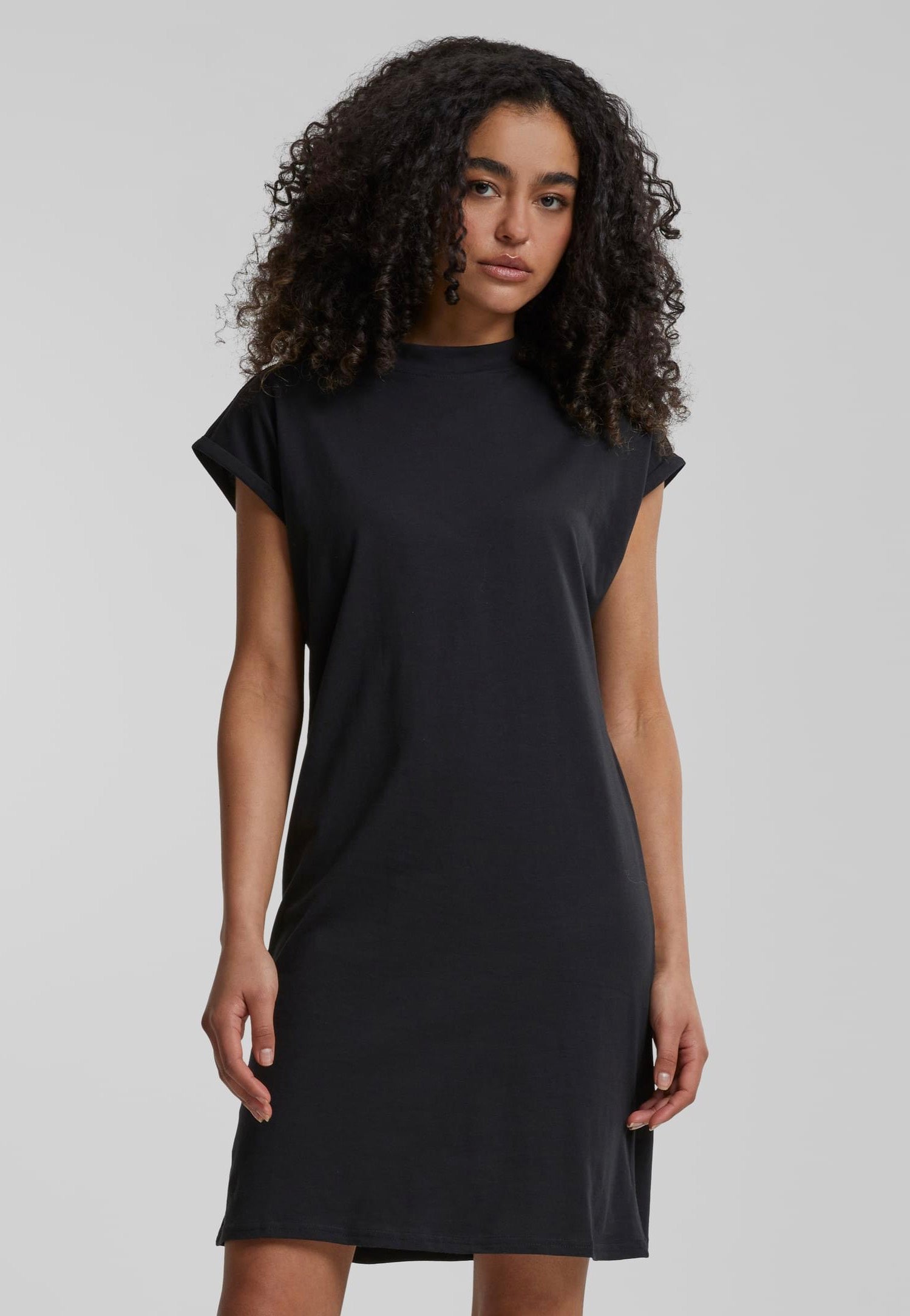 Urban Classics - Turtle Extended Shoulder Black - Dress | Women-Image