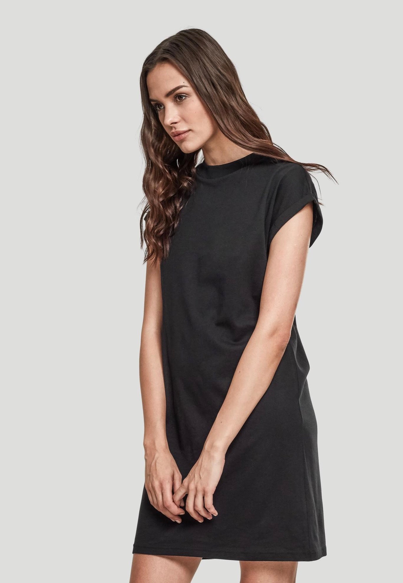 Urban Classics - Turtle Extended Shoulder Black - Dress | Women-Image