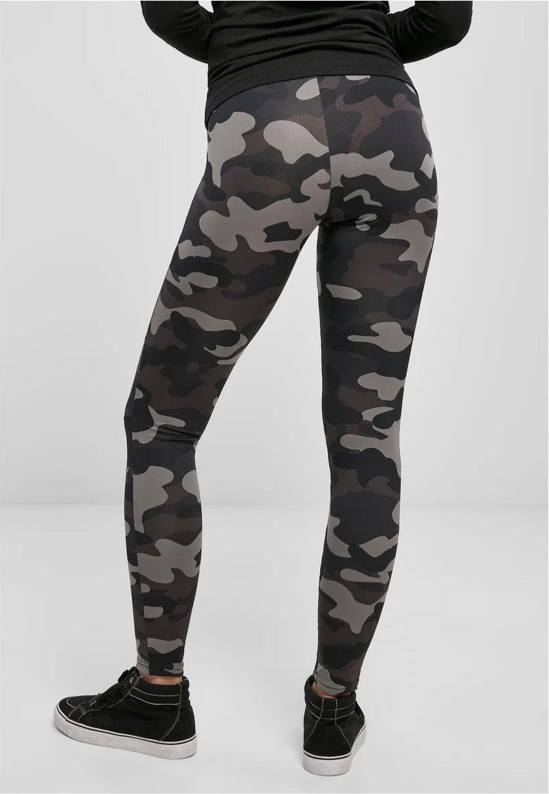 Urban Classics - Ladies Tech Mesh Darkcamo/Black - Leggings | Women-Image