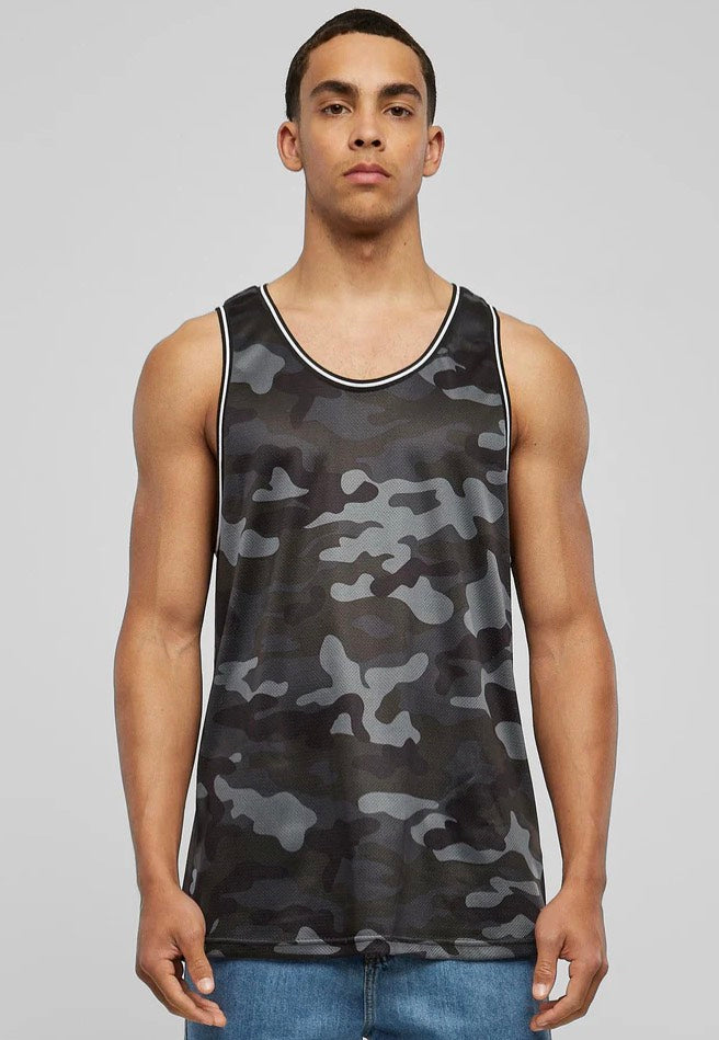 Urban Classics - Camo Mesh Darkcamo - Tank | Men-Image