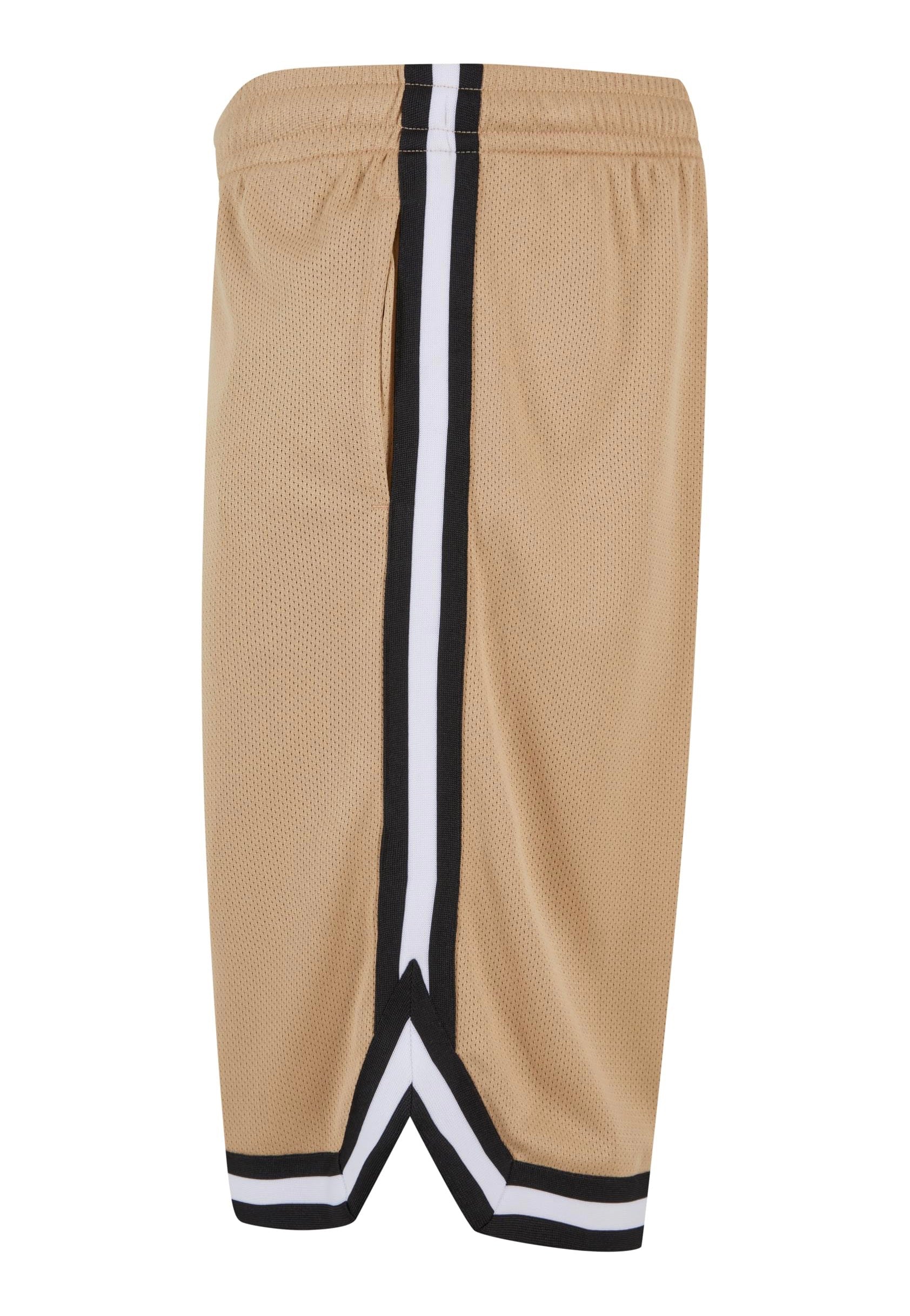 Urban Classics - Stripes Mesh Unionbeige/Black/White - Shorts | Men-Image