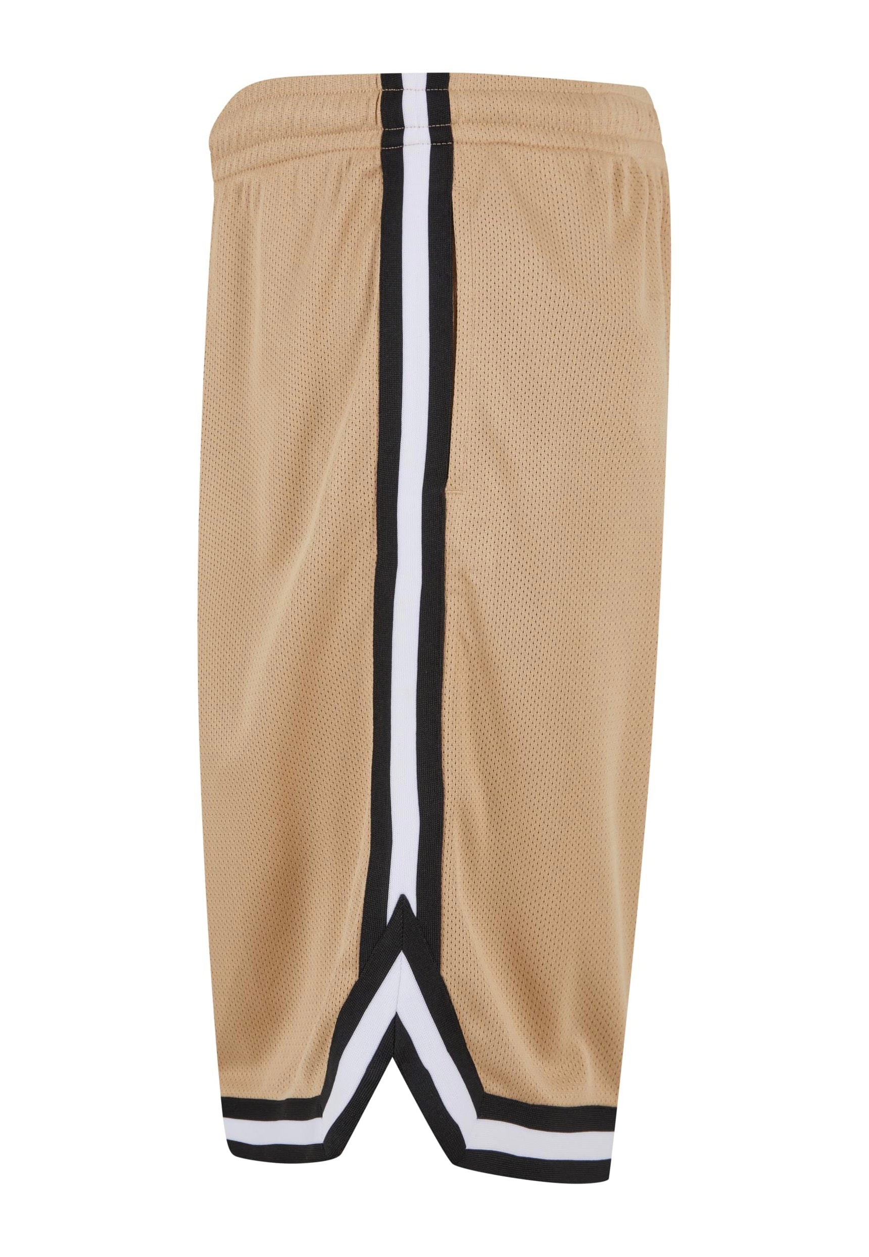 Urban Classics - Stripes Mesh Unionbeige/Black/White - Shorts | Men-Image