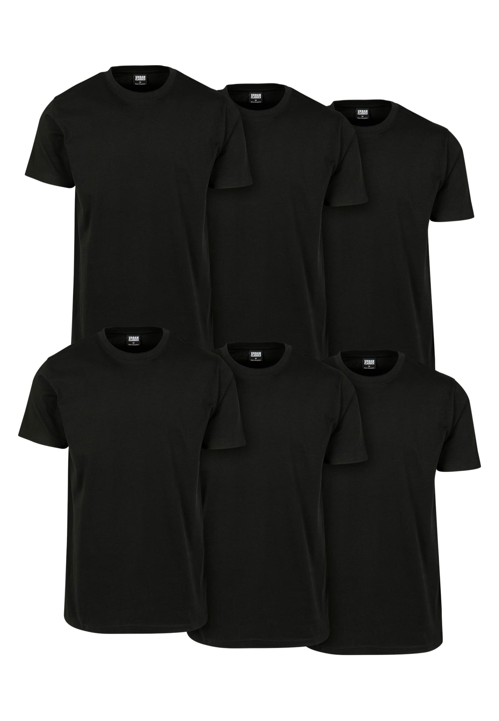 Urban Classics - Basic Pack Of 6 Black - T-Shirt | Men-Image