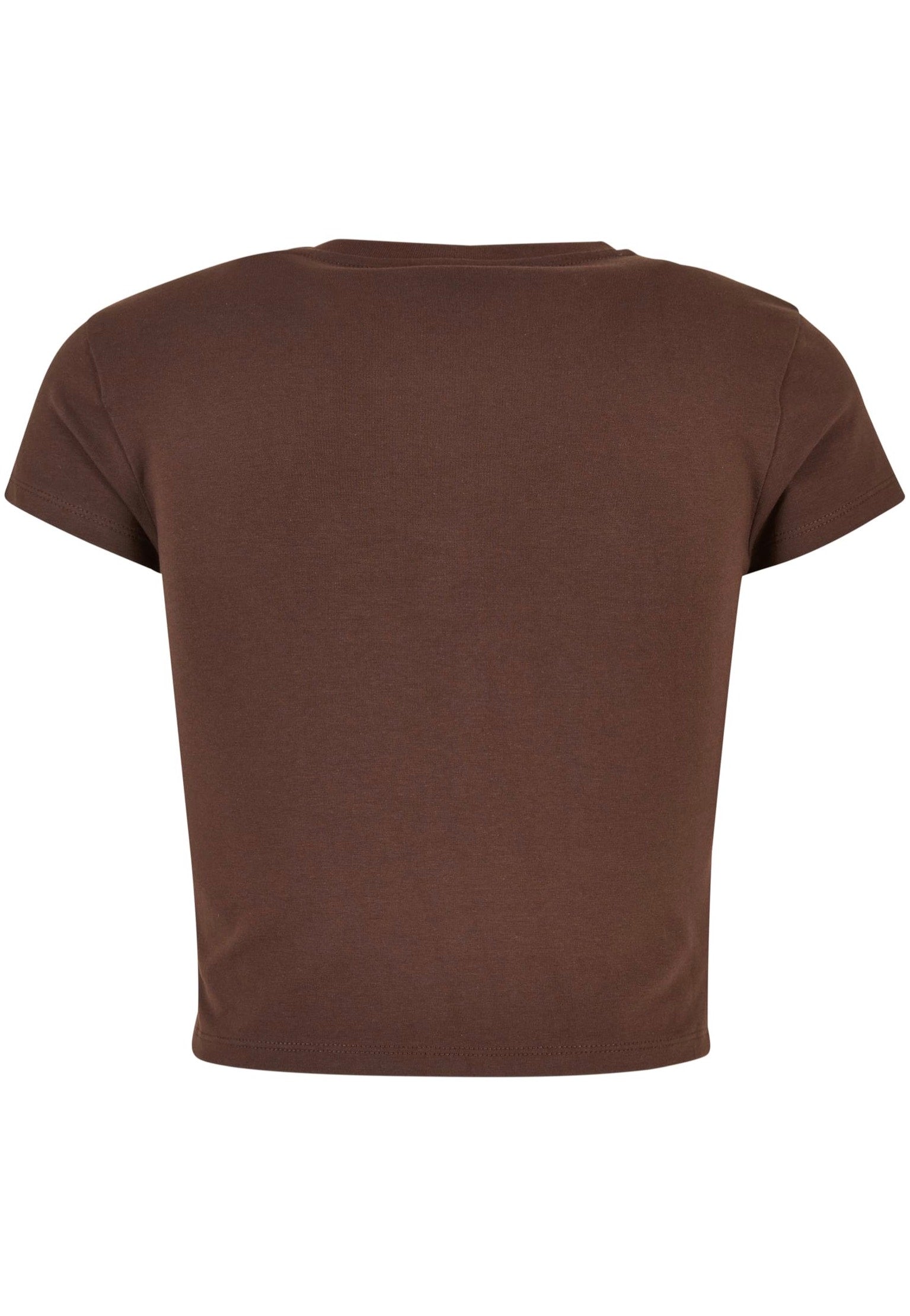 Urban Classics - Ladies Stretch Jersey Cropped Brown - T-Shirt | Women-Image