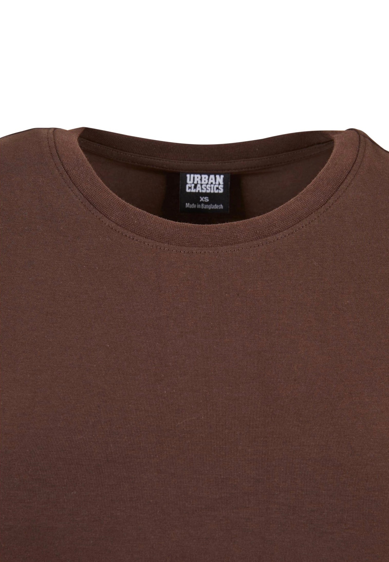 Urban Classics - Ladies Stretch Jersey Cropped Brown - T-Shirt | Women-Image