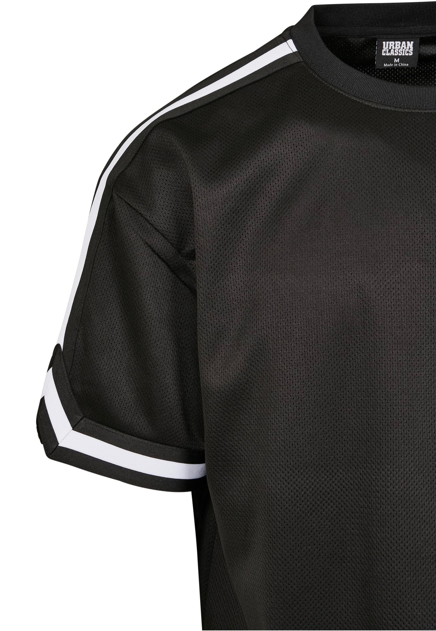 Urban Classics - Oversized Stripes Mesh Black - T-Shirt | Men-Image