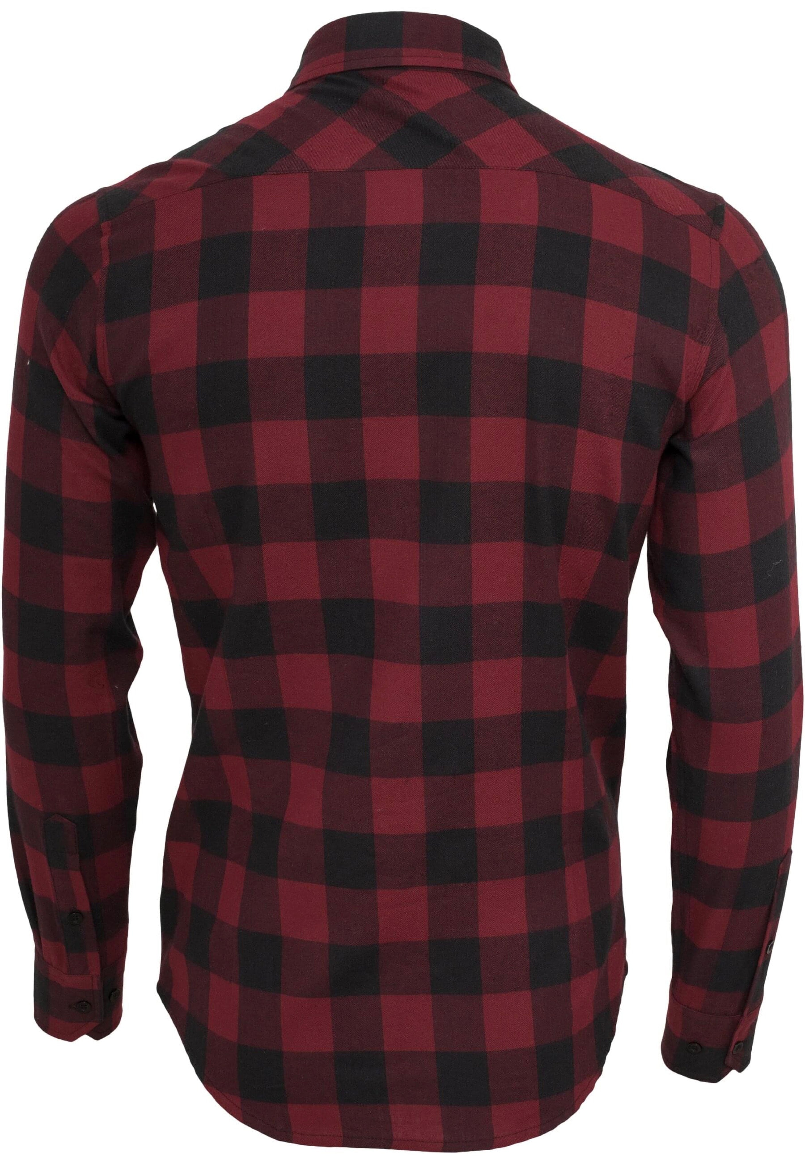 Urban Classics - Checked Flanell Black/Burgundy - Shirt | Men-Image