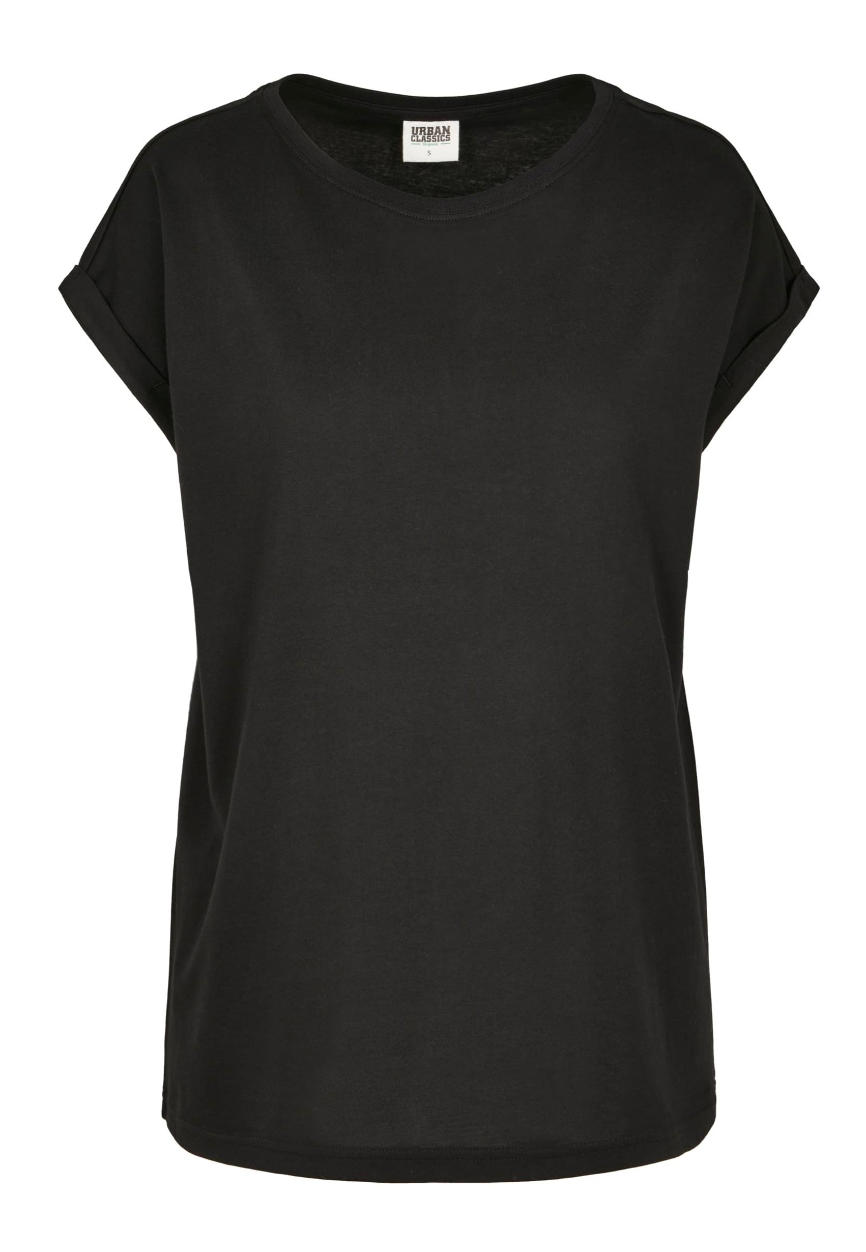 Urban Classics - Organic Extended Shoulder Black - Girly | Women-Image