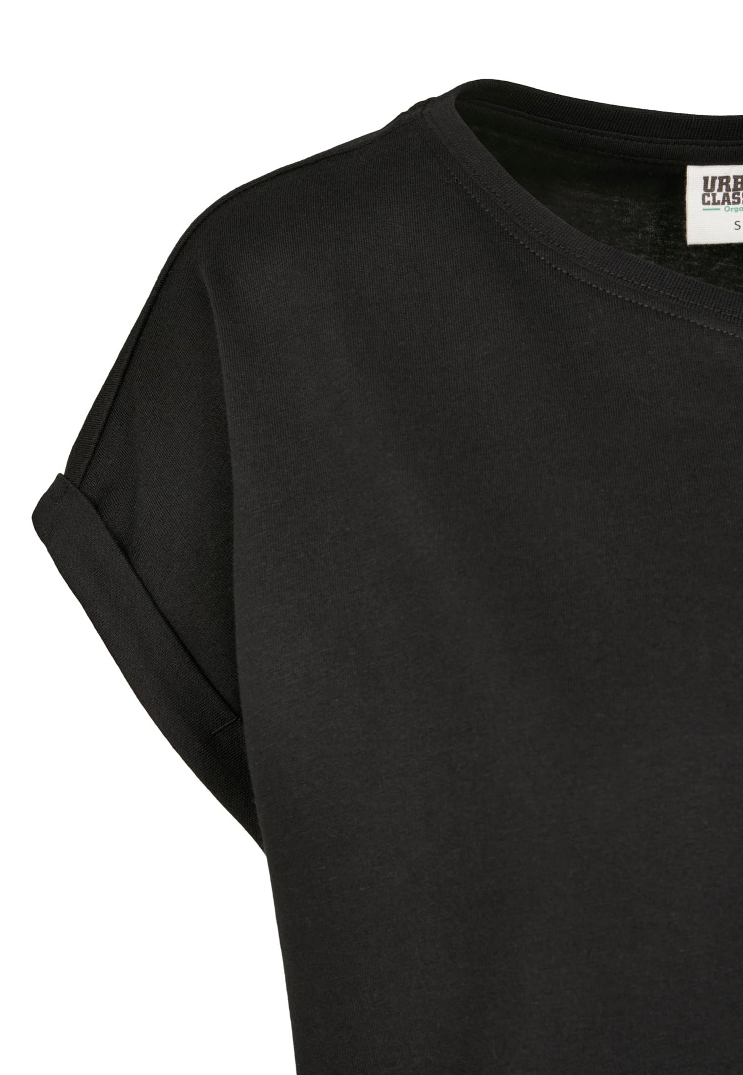 Urban Classics - Organic Extended Shoulder Black - Girly | Women-Image