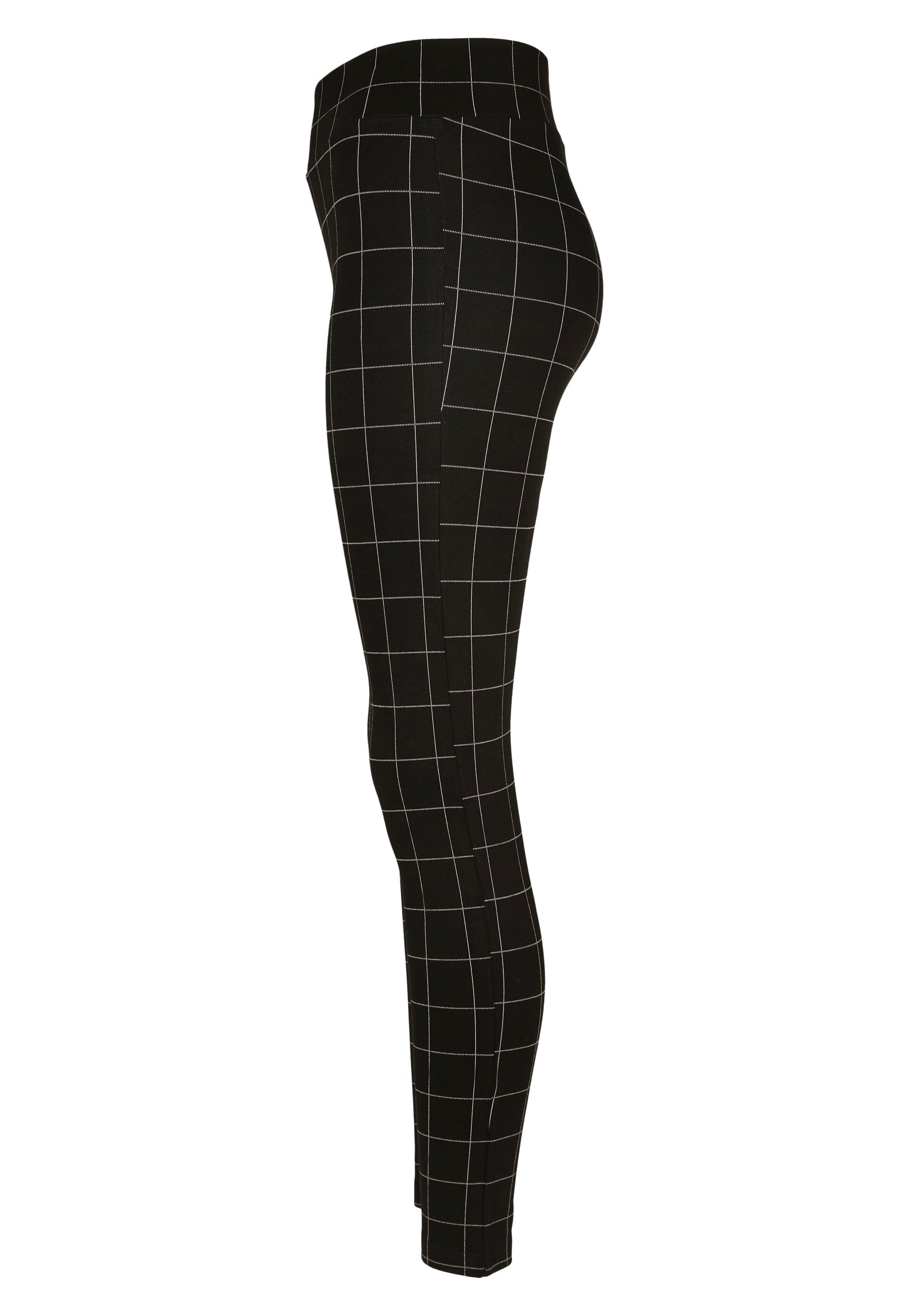 Urban Classics - Check High Waist Black/White - Leggings | Women-Image