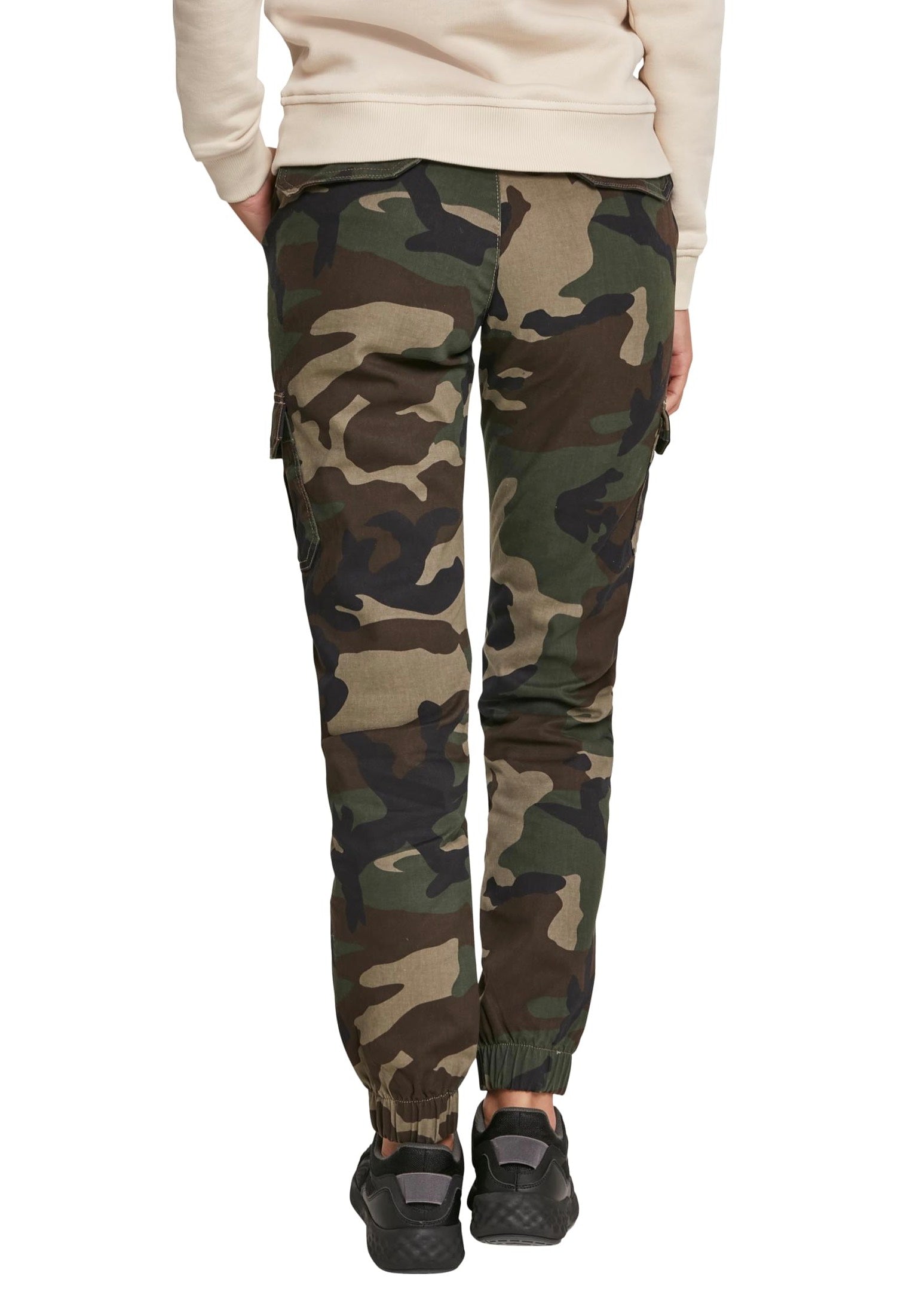 Urban Classics - Ladies High Waist Cargo Woodcamo - Pants | Women-Image