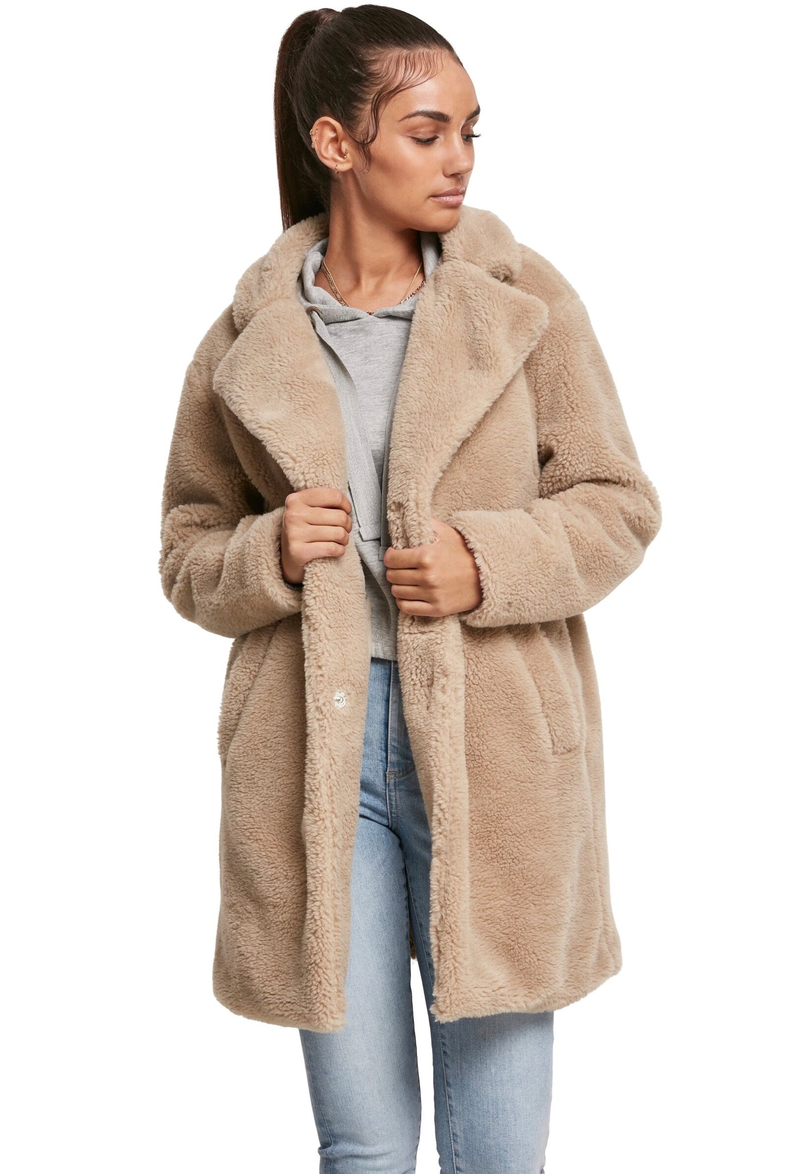 Urban Classics - Oversized Sherpa Sand - Jacket | Women-Image