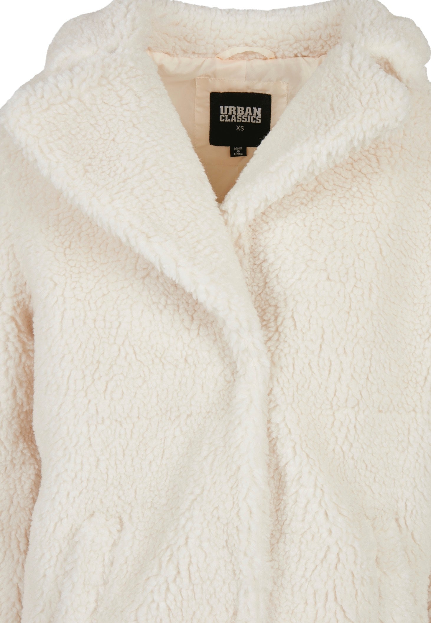 Urban Classics - Ladies Oversized Sherpa White Sand - Jacket | Women-Image