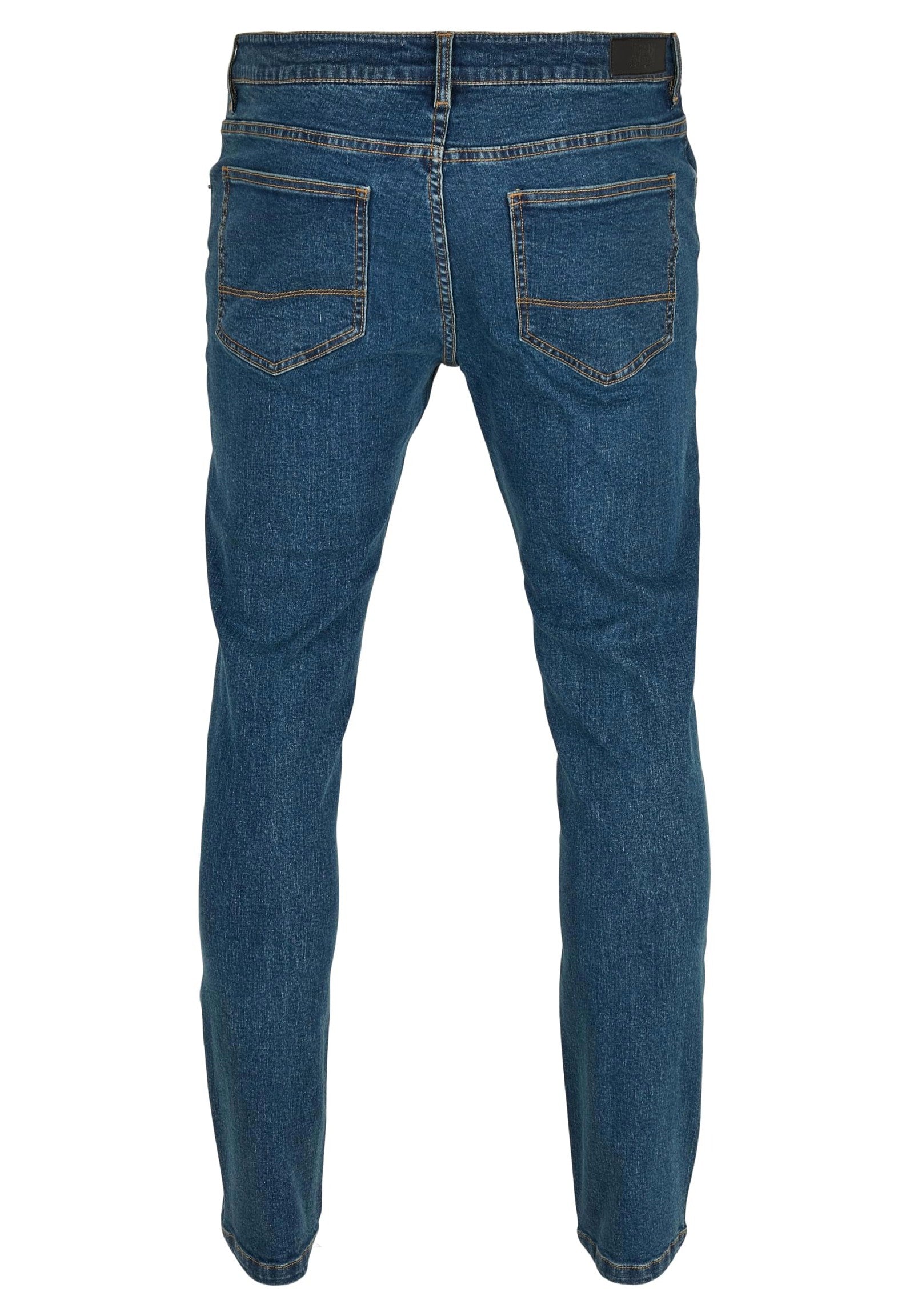 Urban Classics - Slim Fit Mid Indigo Washed - Jeans | Men-Image