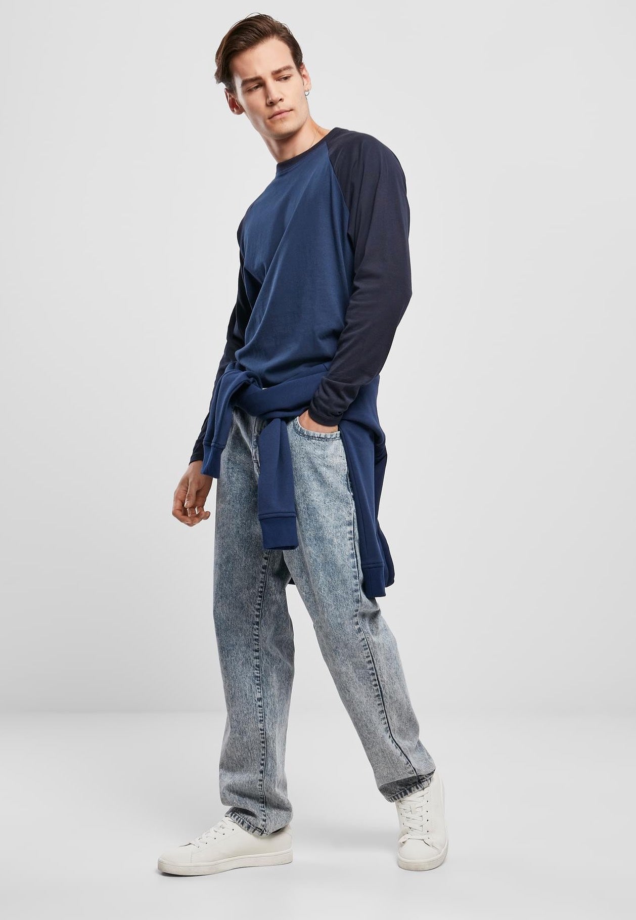 Urban Classics - Loose Fit Light Skyblue Acid Washed - Jeans | Men-Image