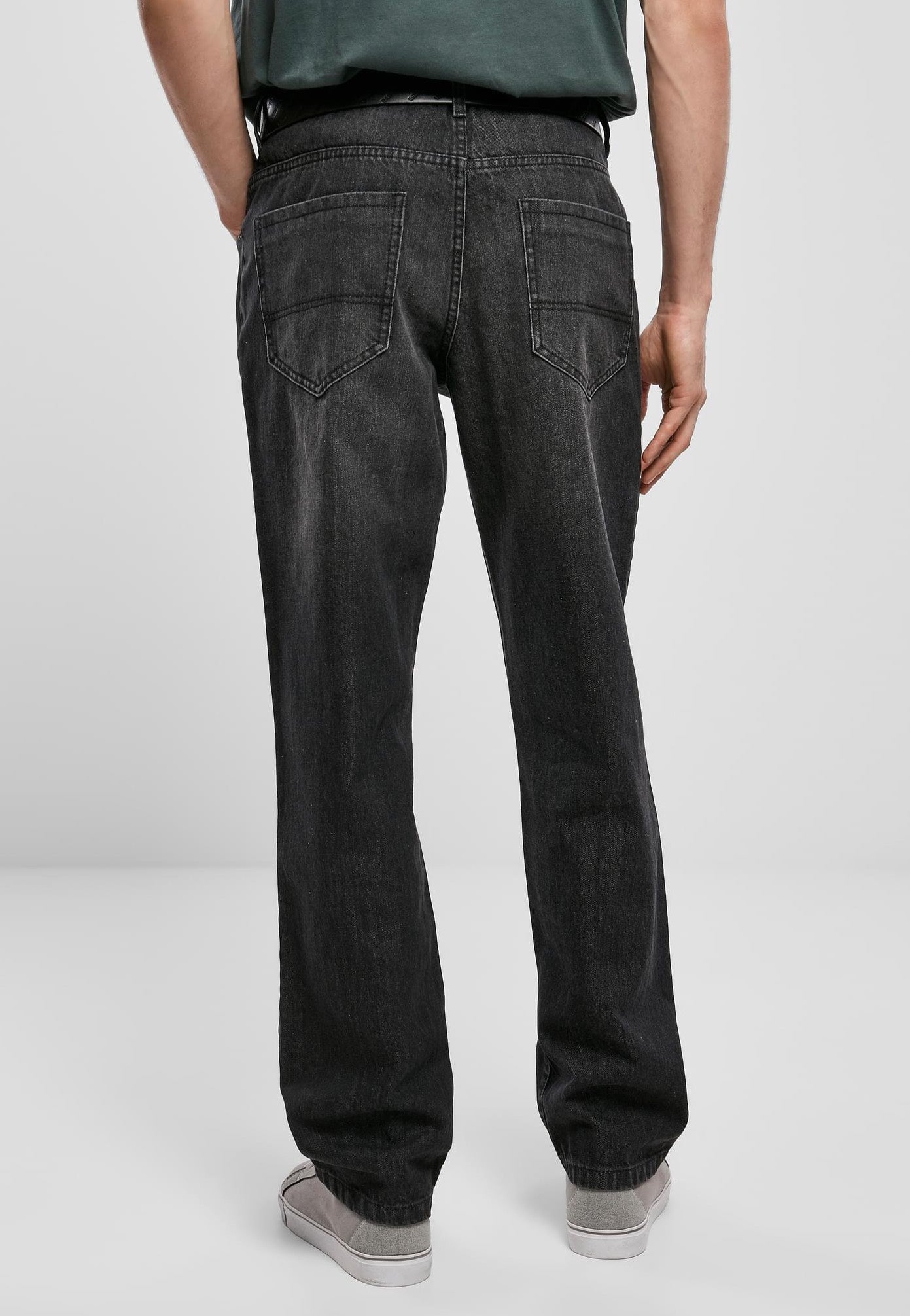 Urban Classics - Loose Fit Real Black Washed - Jeans | Men-Image