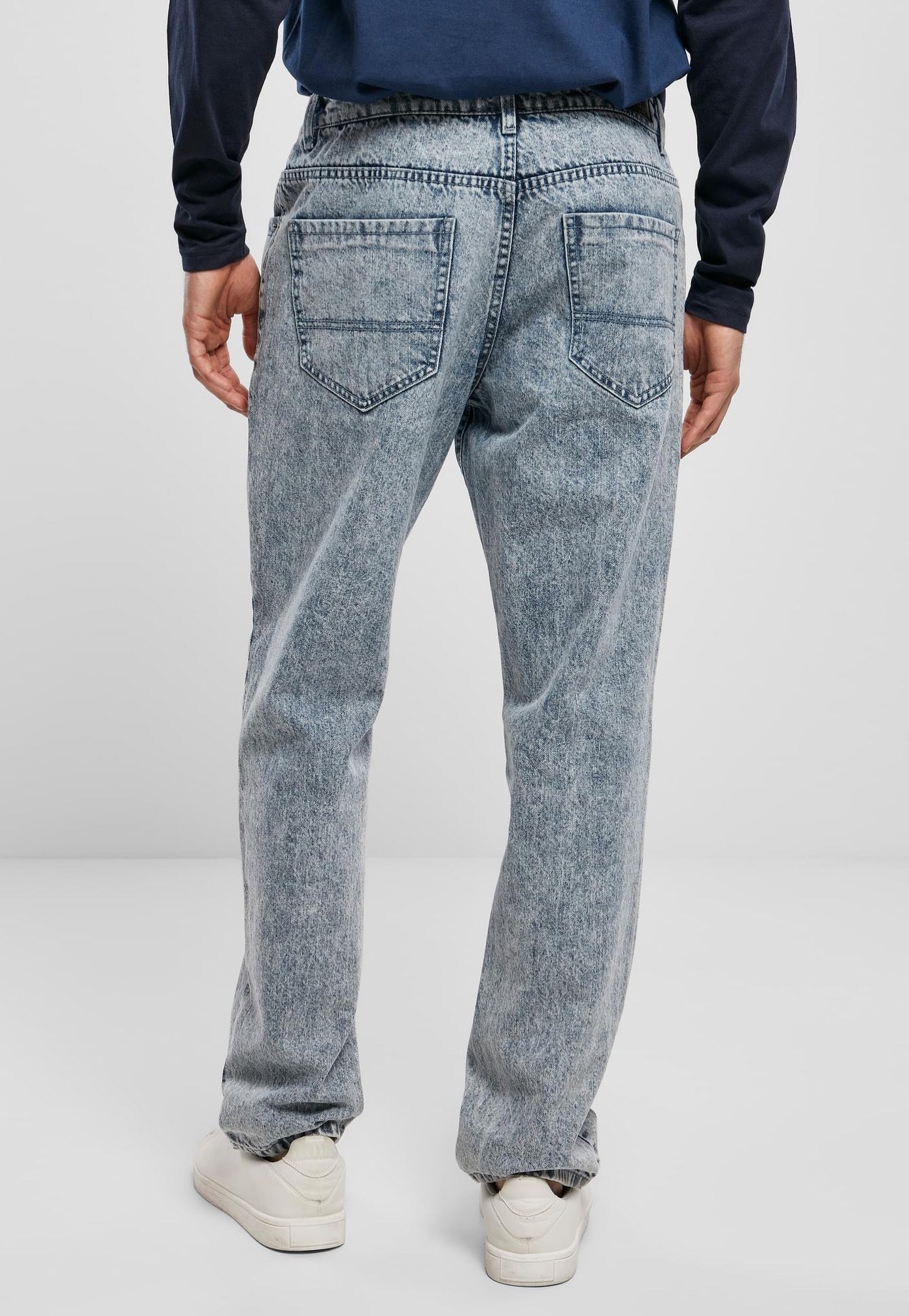 Urban Classics - Loose Fit Light Skyblue Acid Washed - Jeans | Men-Image