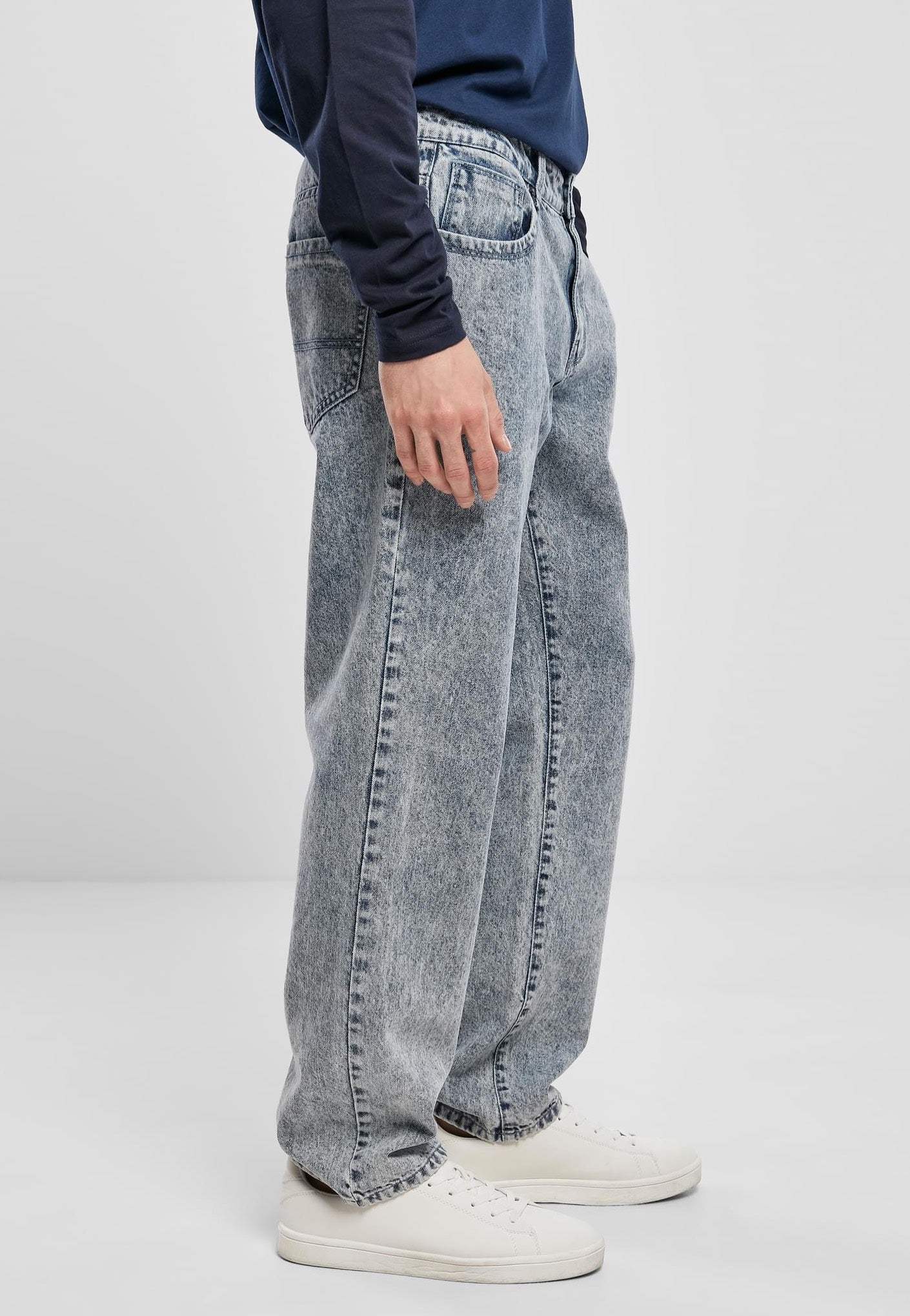 Urban Classics - Loose Fit Light Skyblue Acid Washed - Jeans | Men-Image