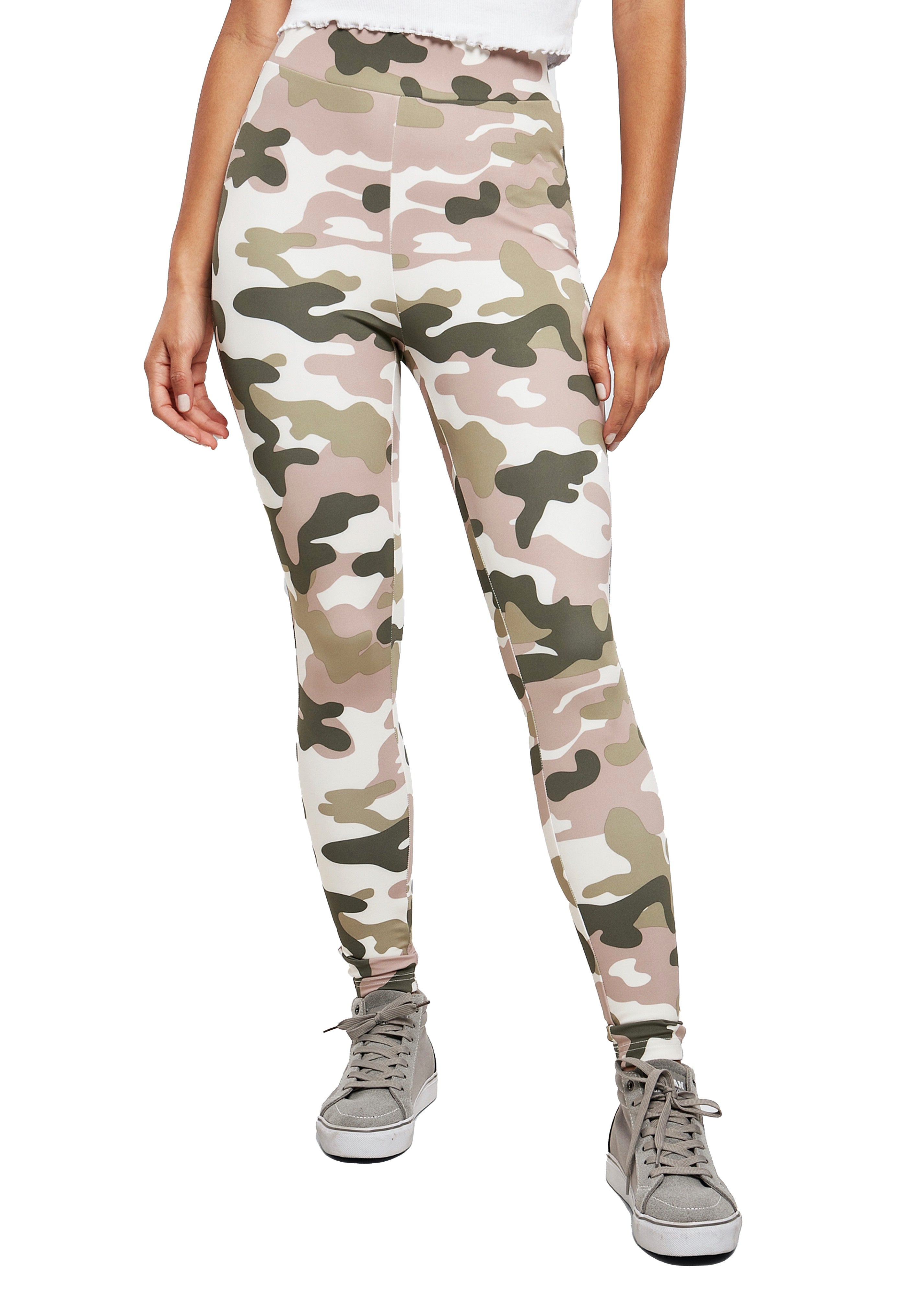 Urban Classics - Ladies High Waist Tech Duskrose Camo - Leggings | Women-Image