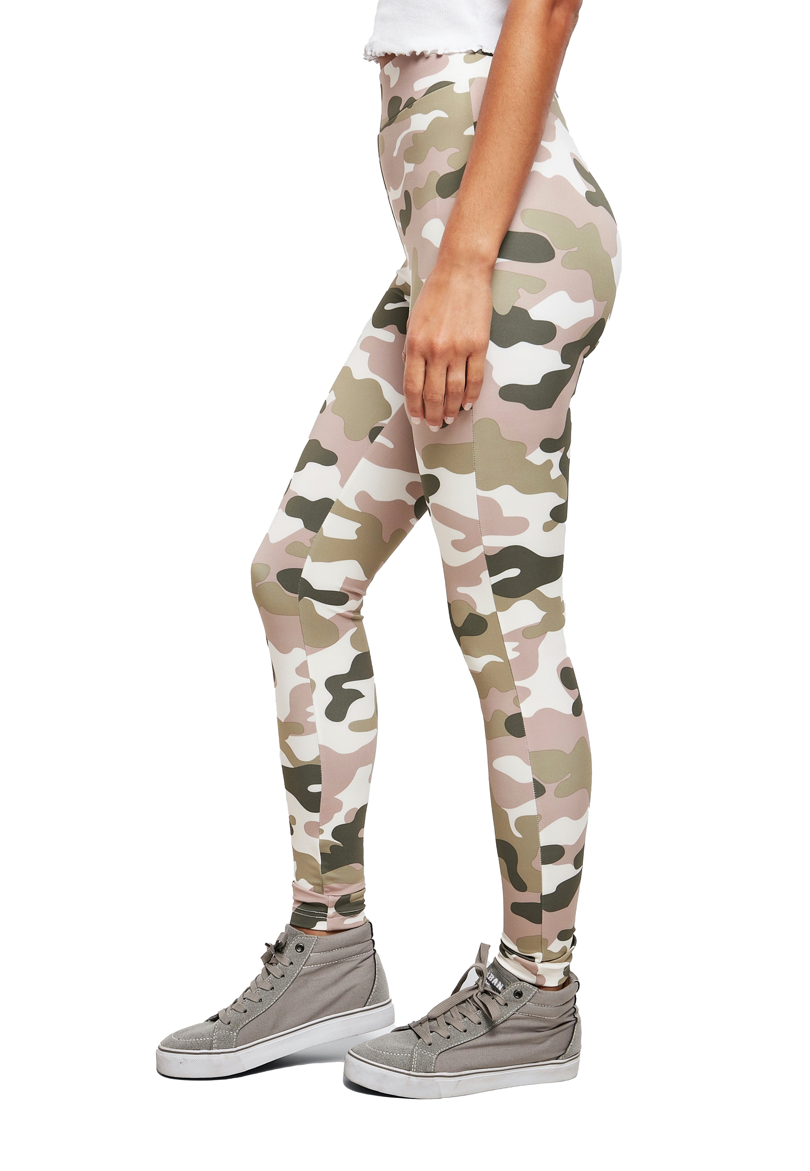 Urban Classics - Ladies High Waist Tech Duskrose Camo - Leggings | Women-Image