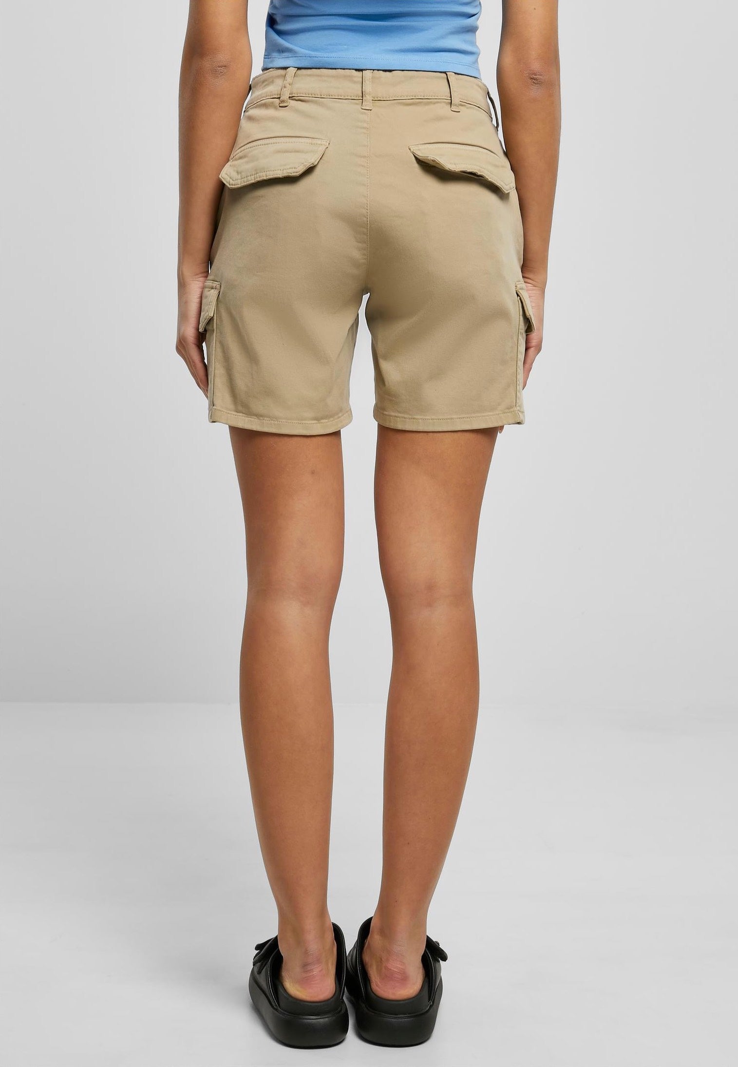 Urban Classics - Ladies High Waist Cargo Unionbeige - Shorts | Women-Image