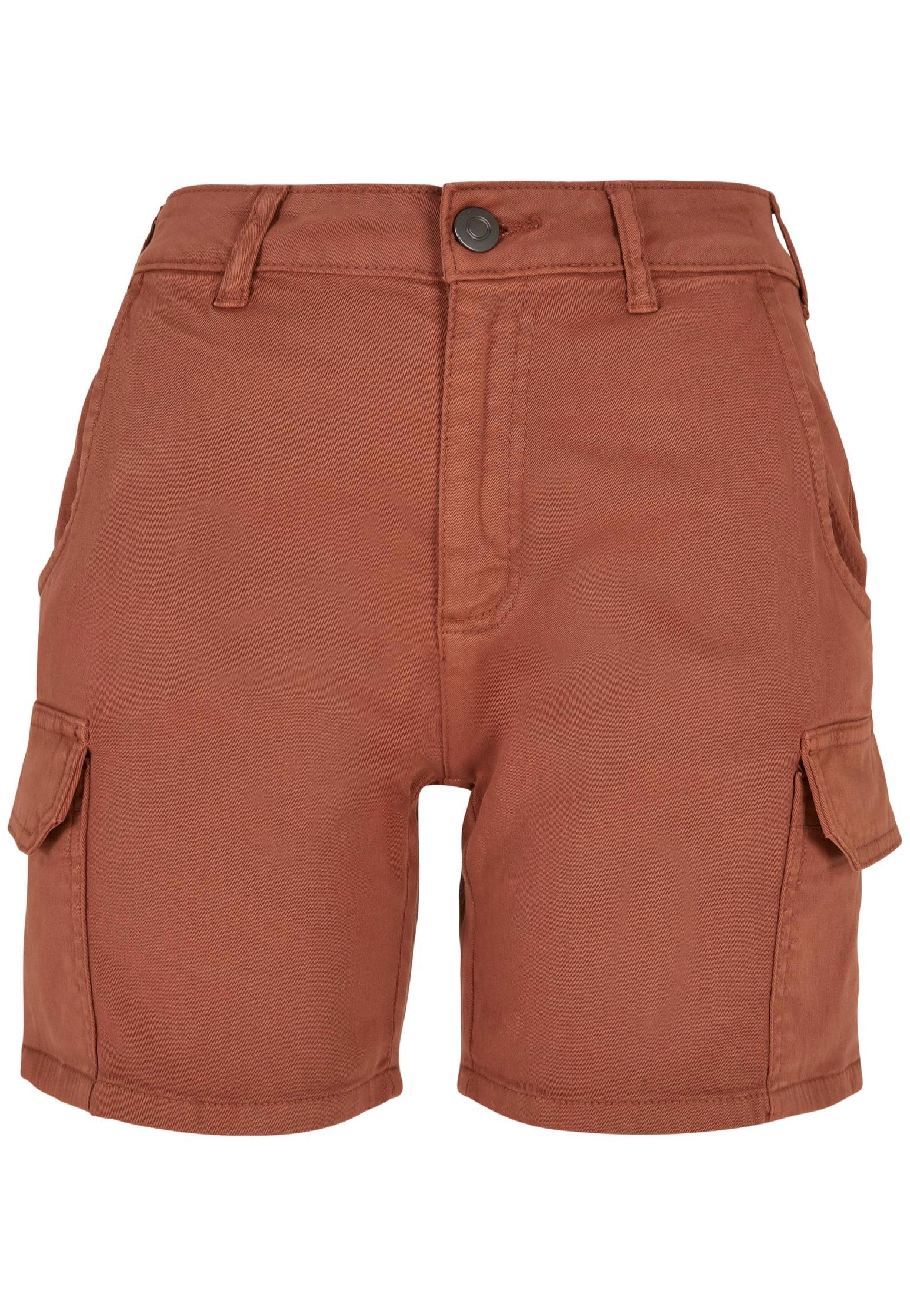 Urban Classics - Ladies High Waist Cargo Terracotta - Shorts | Women-Image