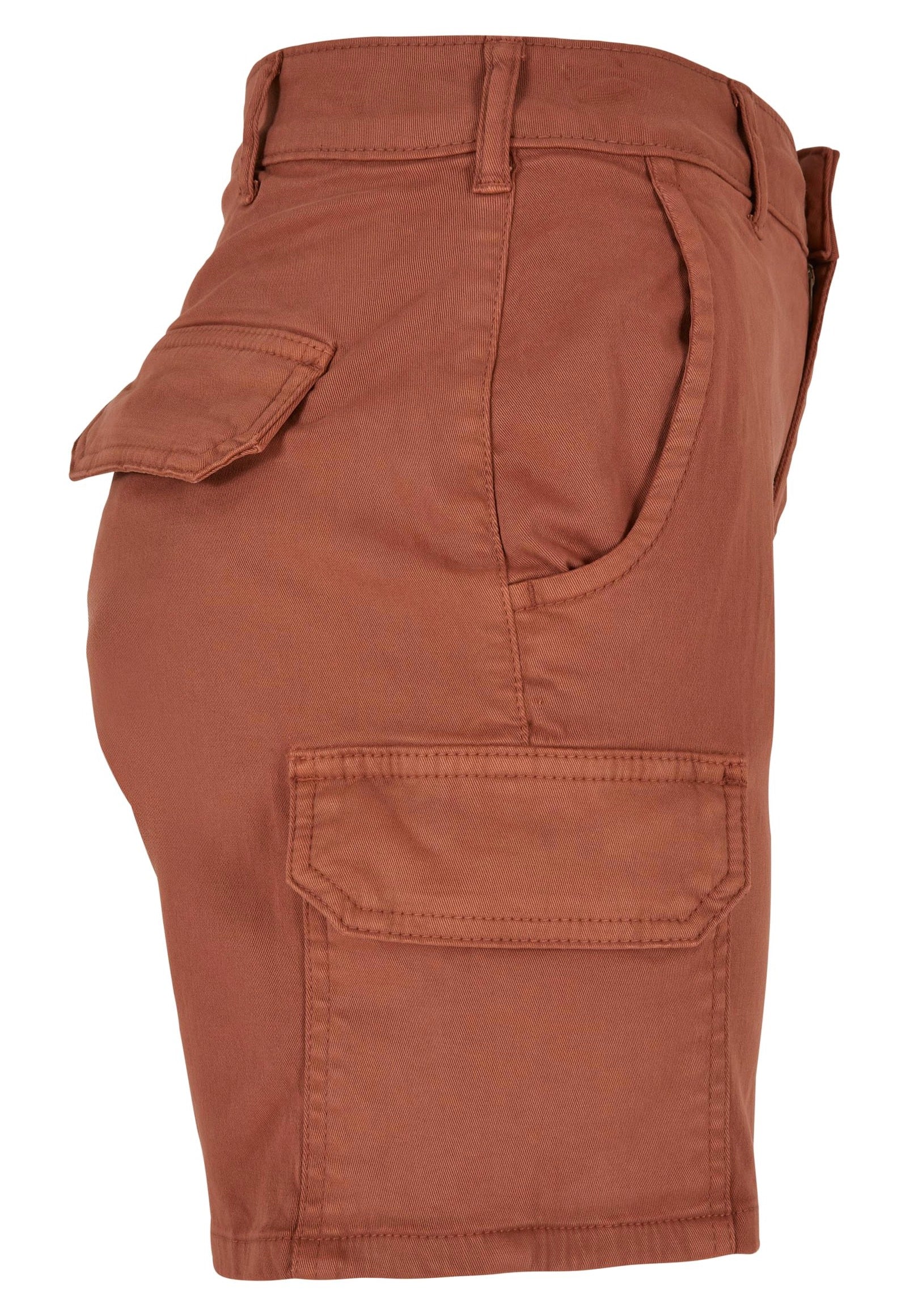 Urban Classics - Ladies High Waist Cargo Terracotta - Shorts | Women-Image