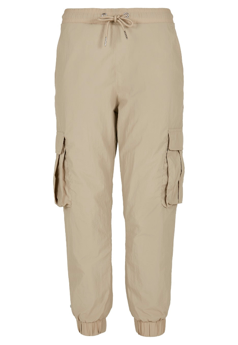 Urban Classics - Ladies High Waist Crinkle Nylon Cargo Concrete - Pants | Women-Image