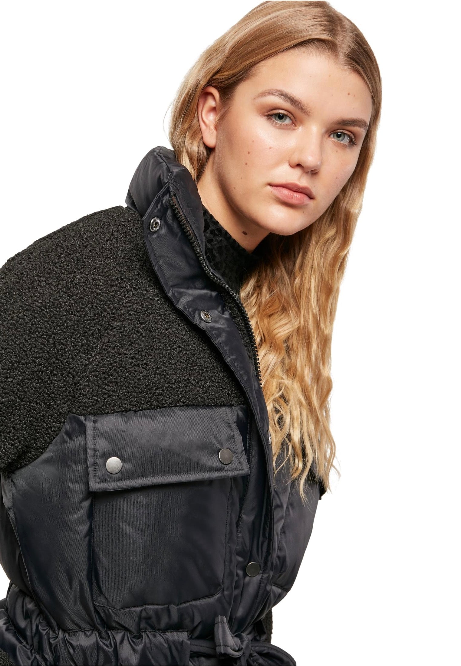 Urban Classics - Sherpa Mix Black - Jacket | Women-Image