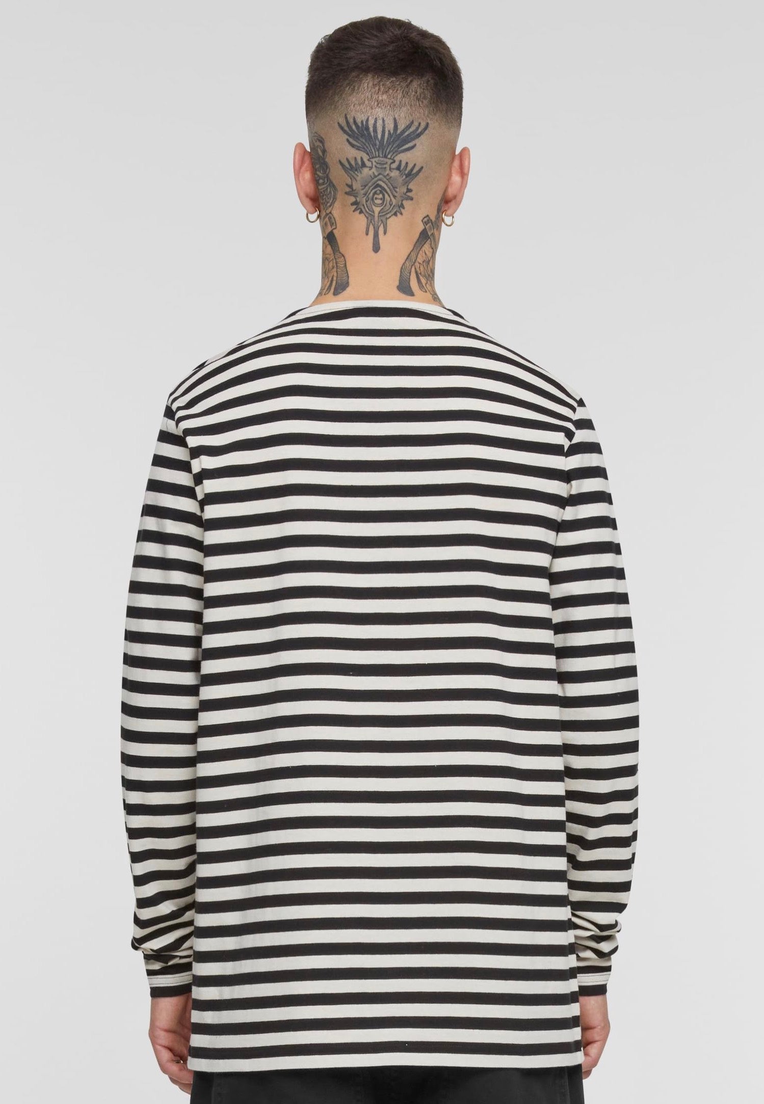 Urban Classics - Regular Stripe Whitesand/Black - Longsleeve | Men-Image