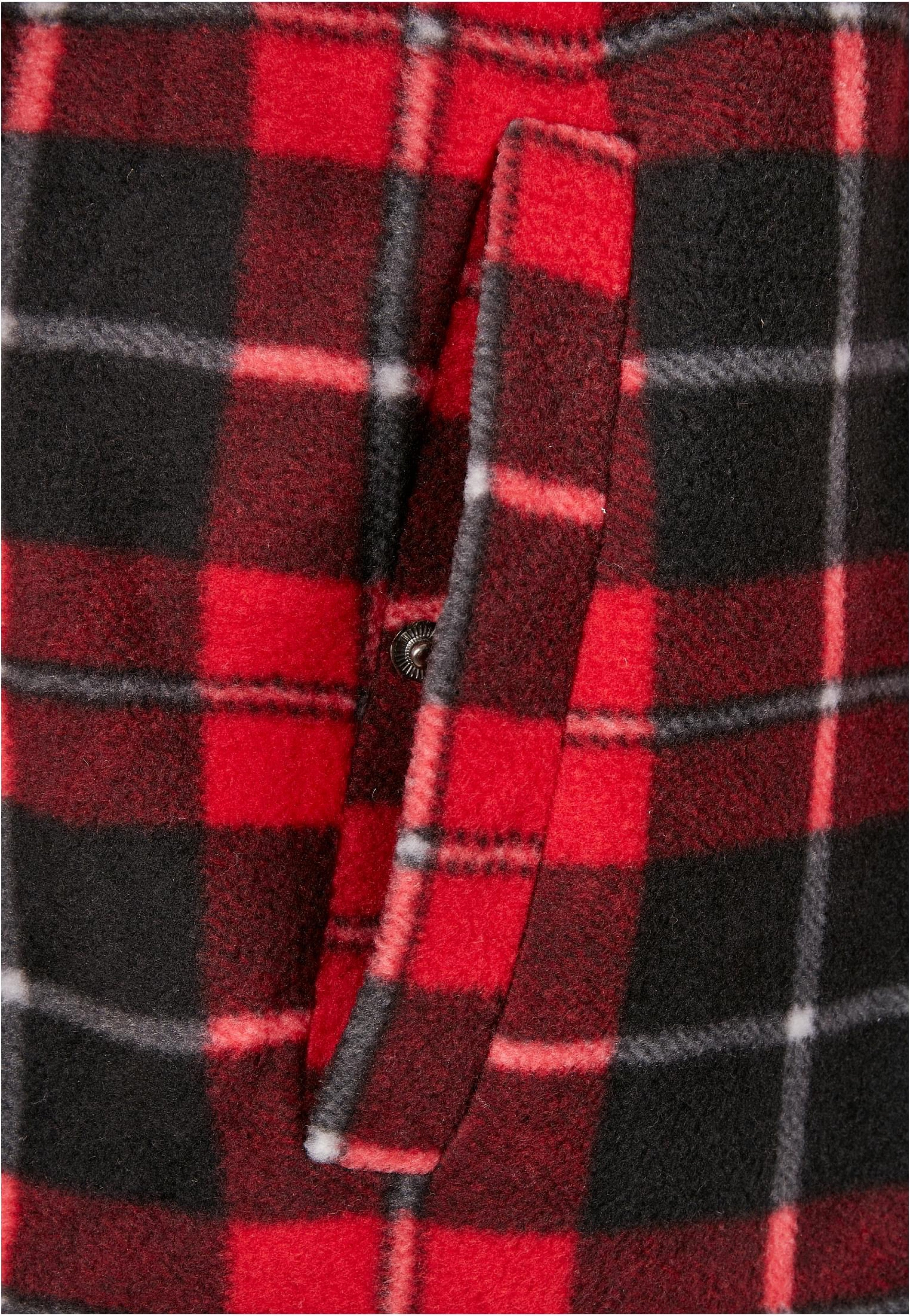 Urban Classics - Plaid Teddy Lined Red/Black - Jacket | Men-Image