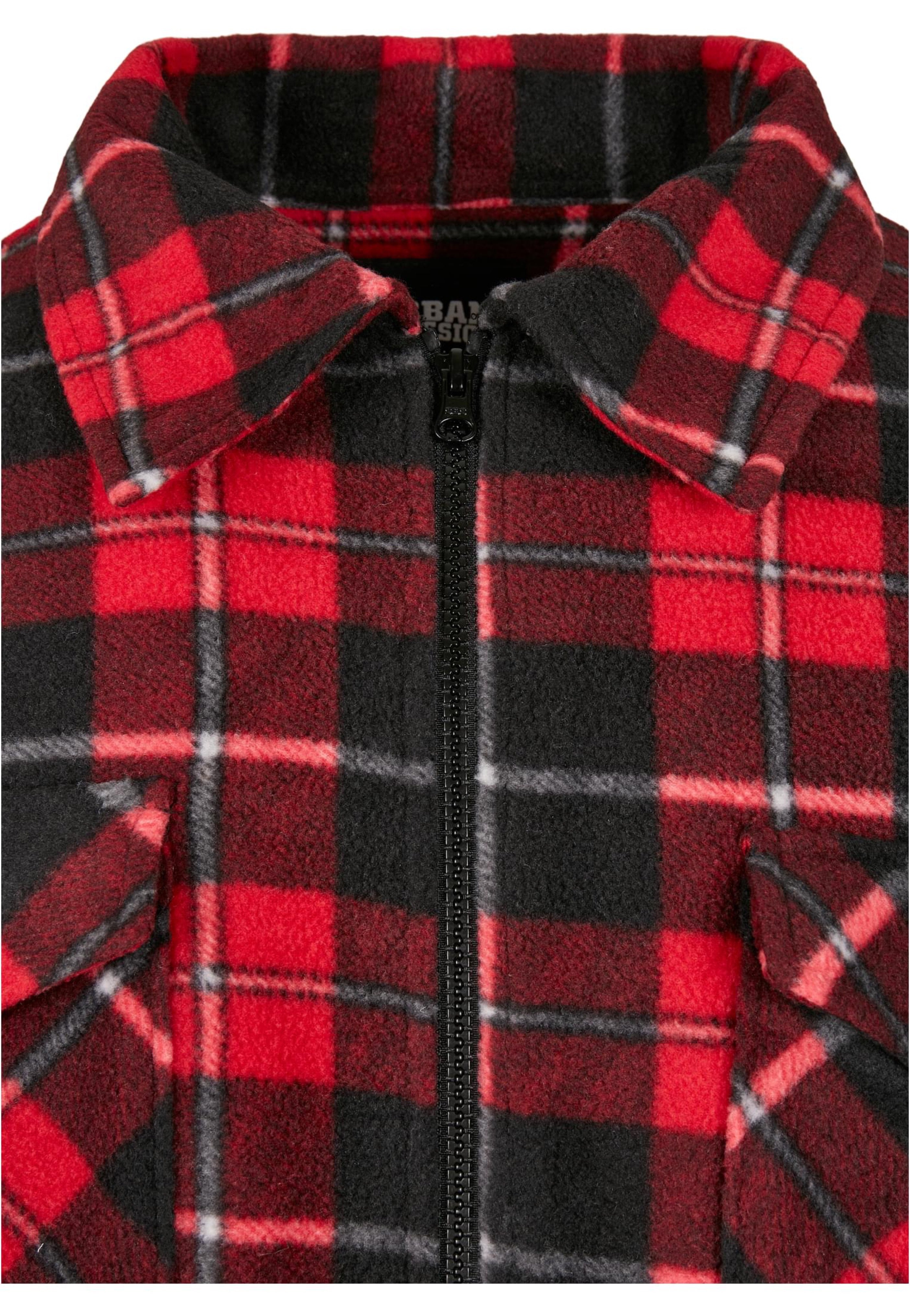 Urban Classics - Plaid Teddy Lined Red/Black - Jacket | Men-Image