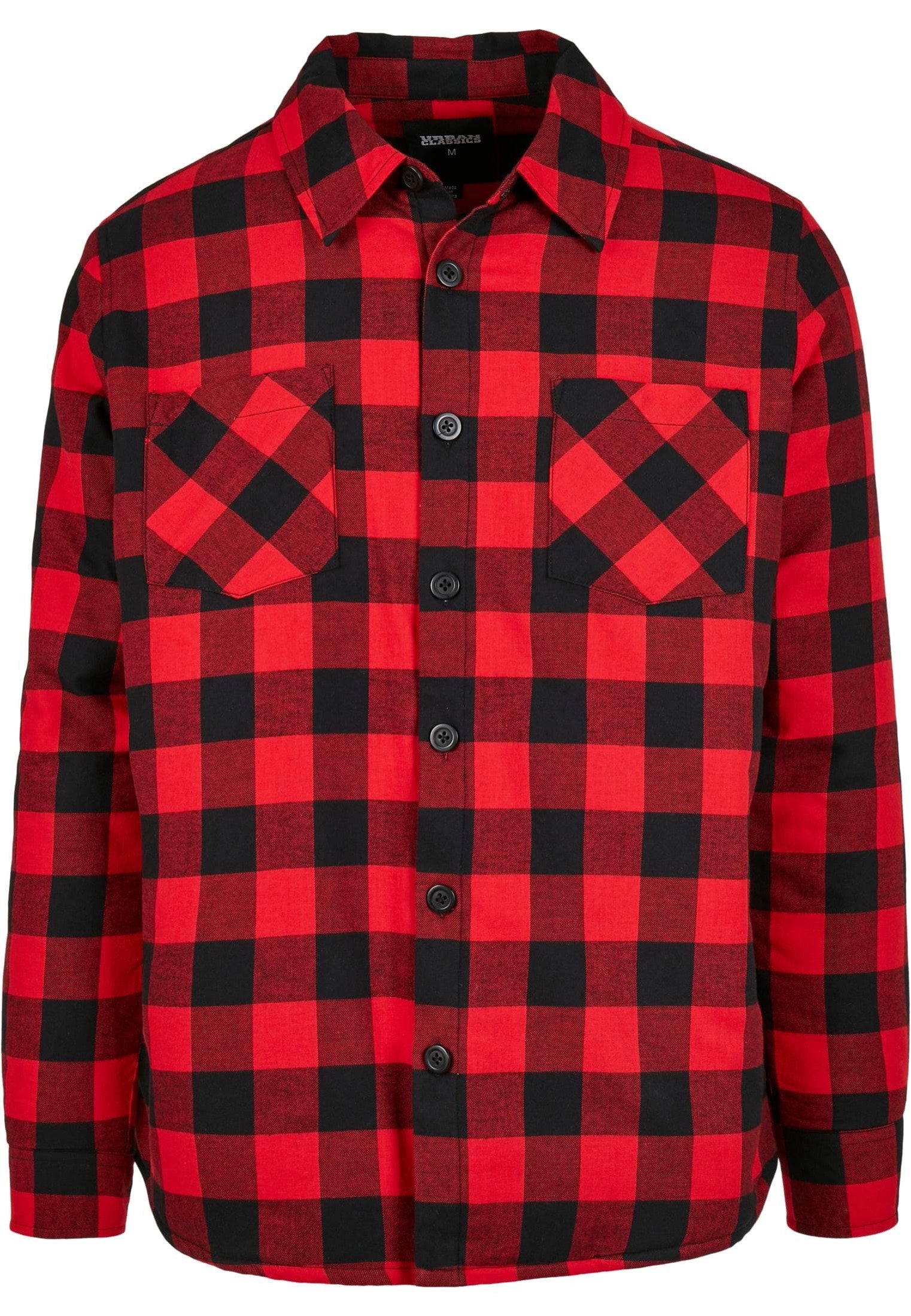 Urban Classics - Padded Check Flannel Black/Red - Shirt | Men-Image