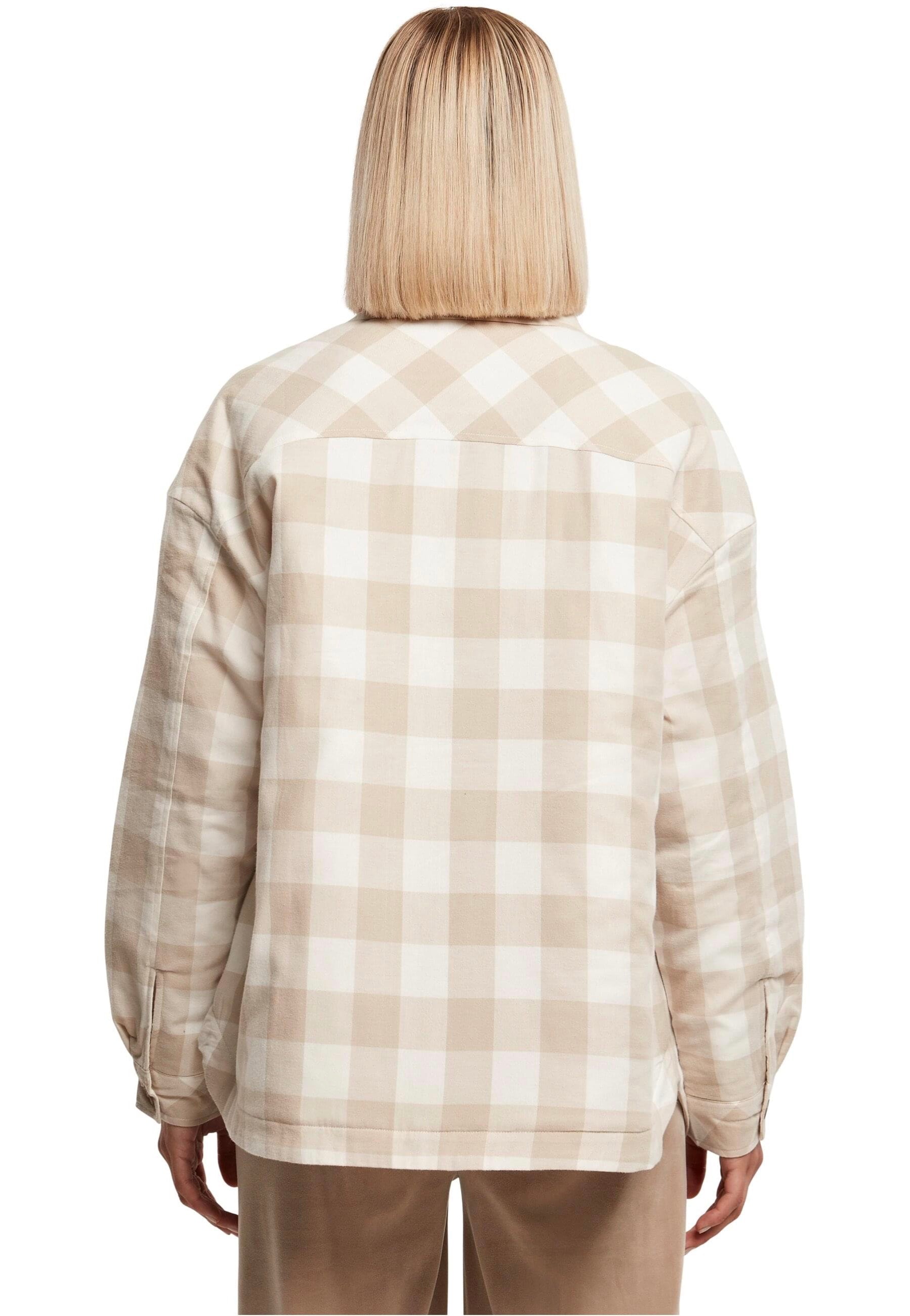 Urban Classics - Flanell Padded White Sand/Light Taupe - Shirt | Women-Image