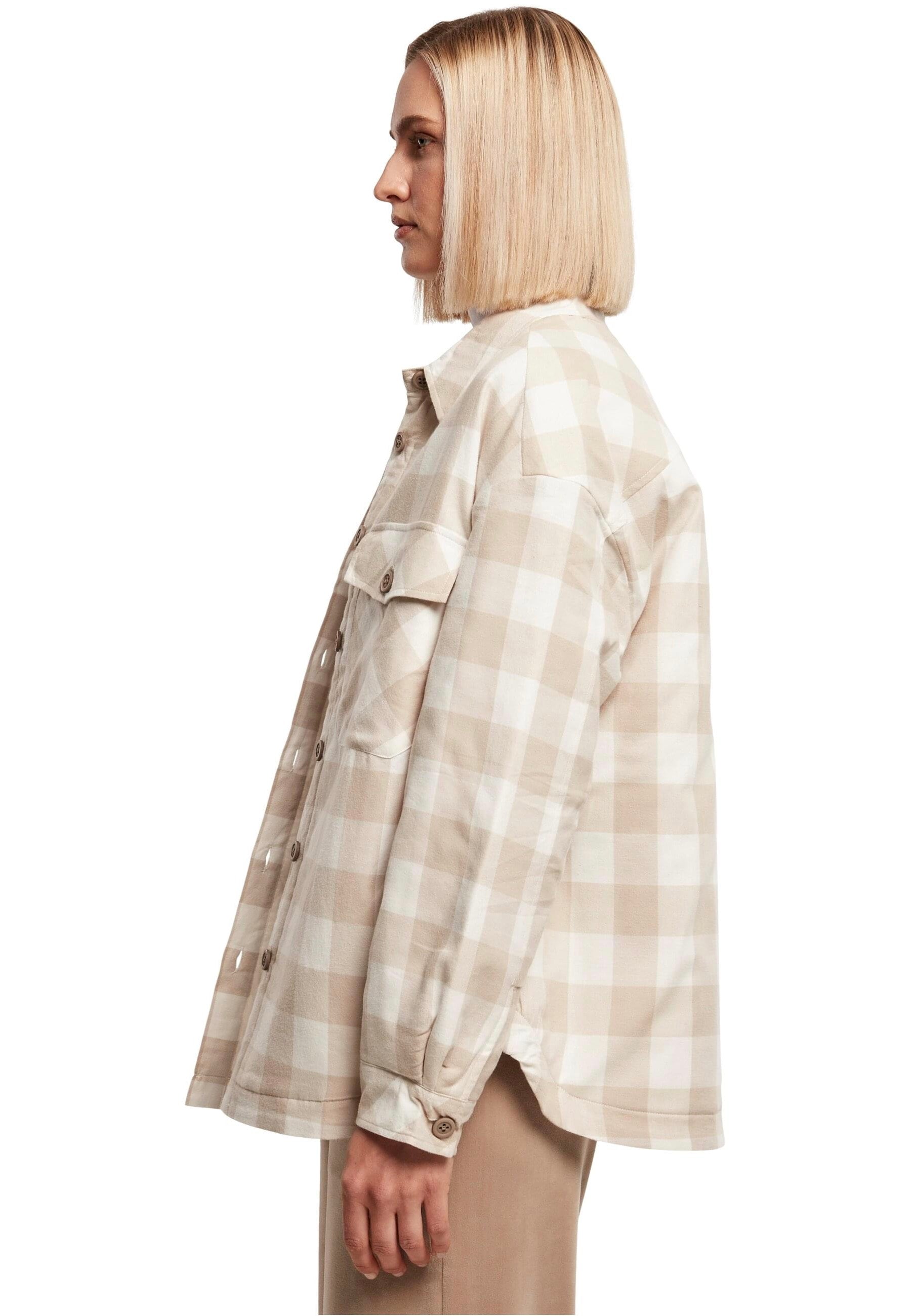 Urban Classics - Flanell Padded White Sand/Light Taupe - Shirt | Women-Image