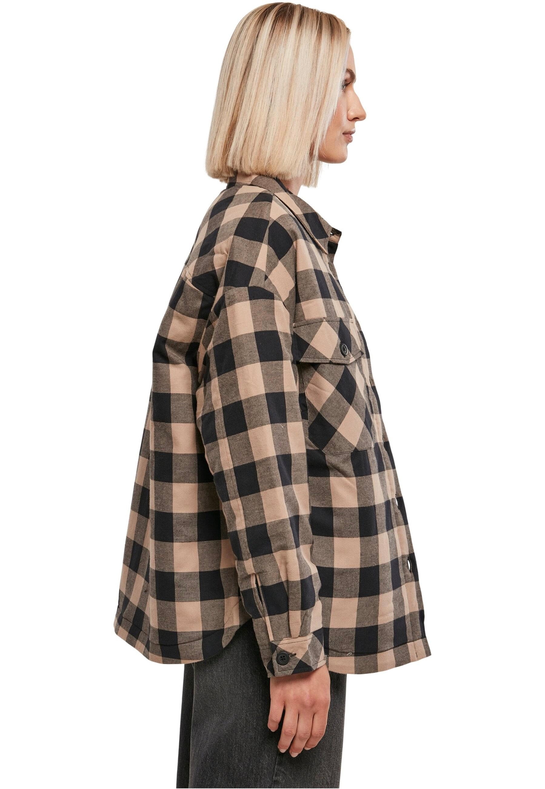 Urban Classics - Flanell Padded Black/Soft Taupe - Shirt | Women-Image