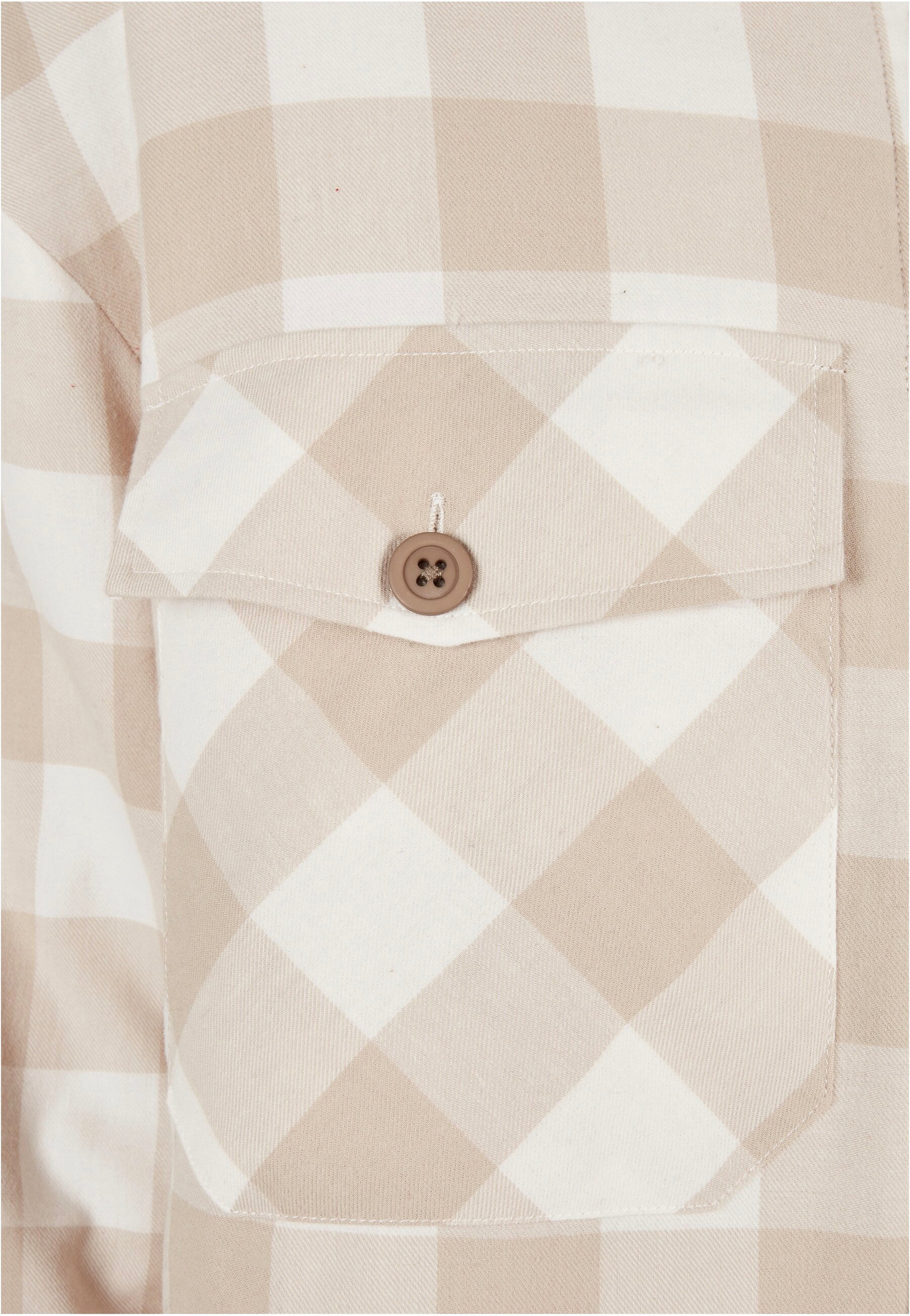 Urban Classics - Flanell Padded White Sand/Light Taupe - Shirt | Women-Image