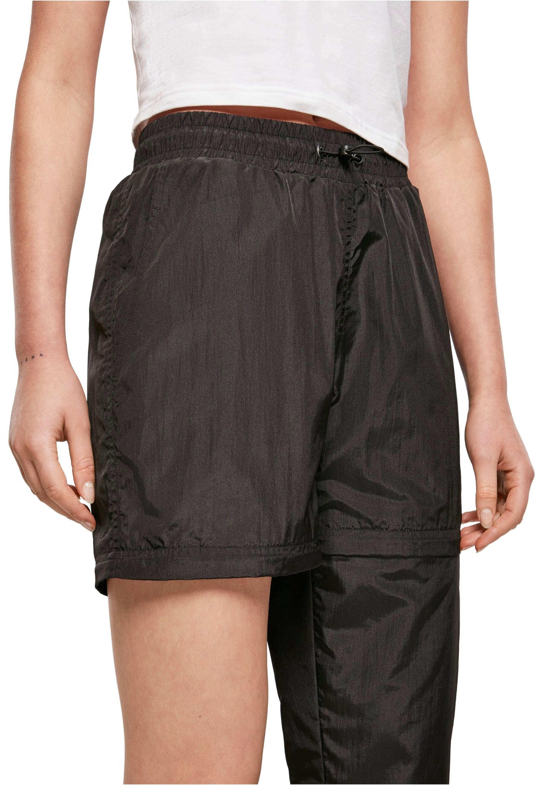 Urban Classics - Ladies Shiny Crinkle Nylon Zip Black - Pants | Women-Image