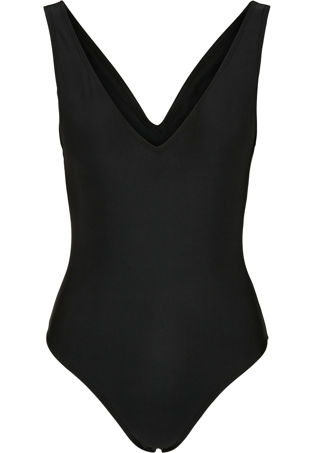 Urban Classics - Ladies Recycled High Leg Black - Swimsuit | Women-Image