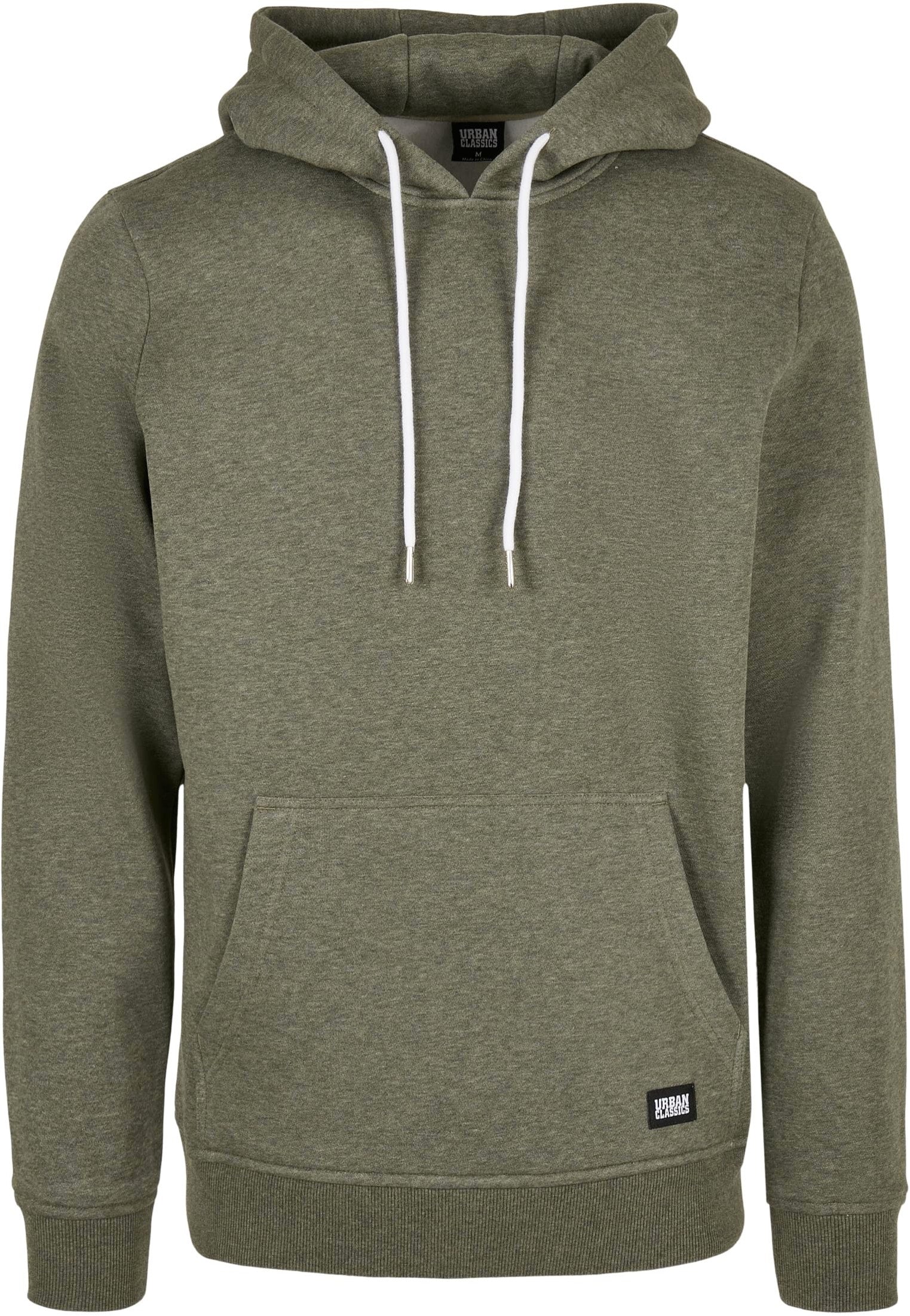 Urban Classics - Basic Melange Darkgreen Melange - Hoodie | Men-Image