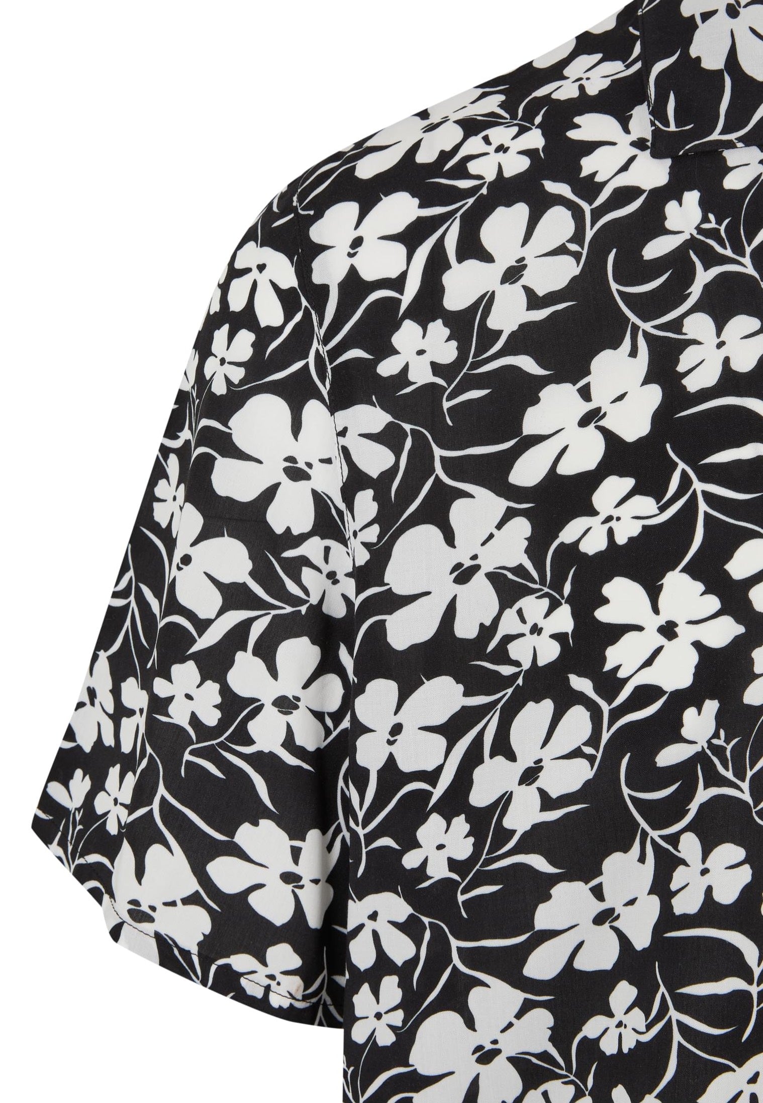 Urban Classics - Viscose AOP Resort Whiteflower - Shirt | Men-Image