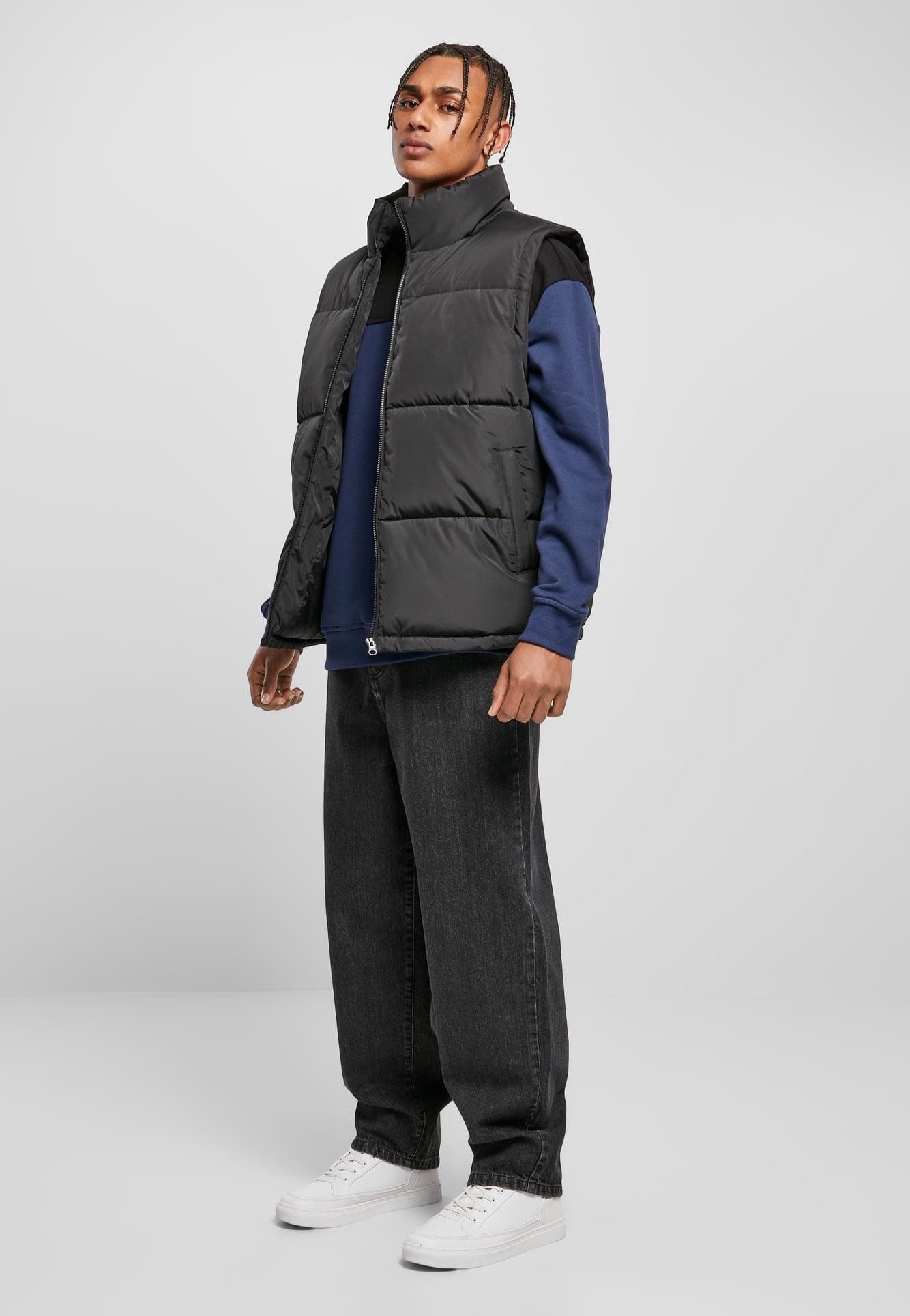 Urban Classics - Block Puffer Black/Black - Vest | Men-Image