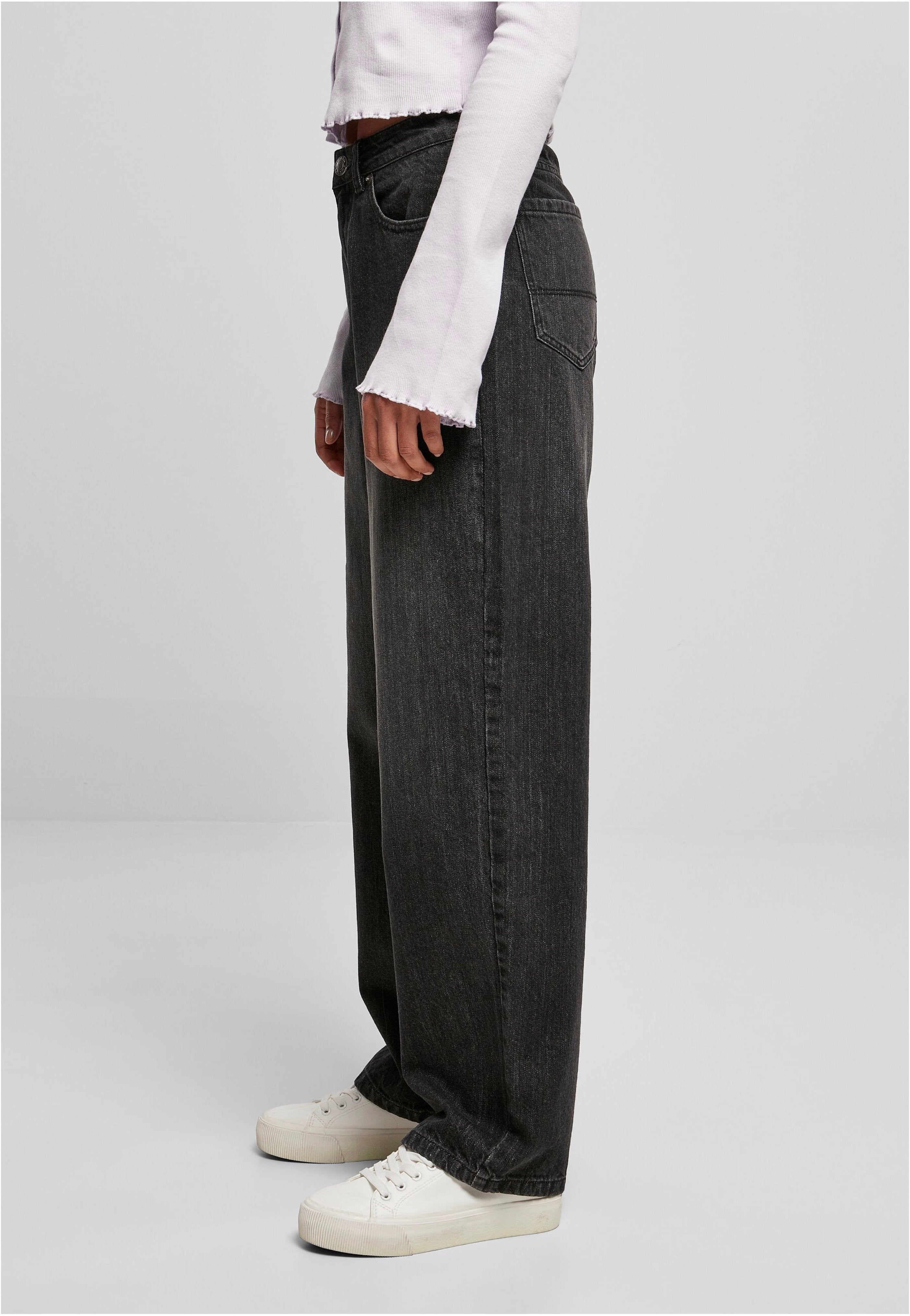 Urban Classics - Ladies High Waist 90´S Wide Leg Denim Black Washed - Jeans | Women-Image