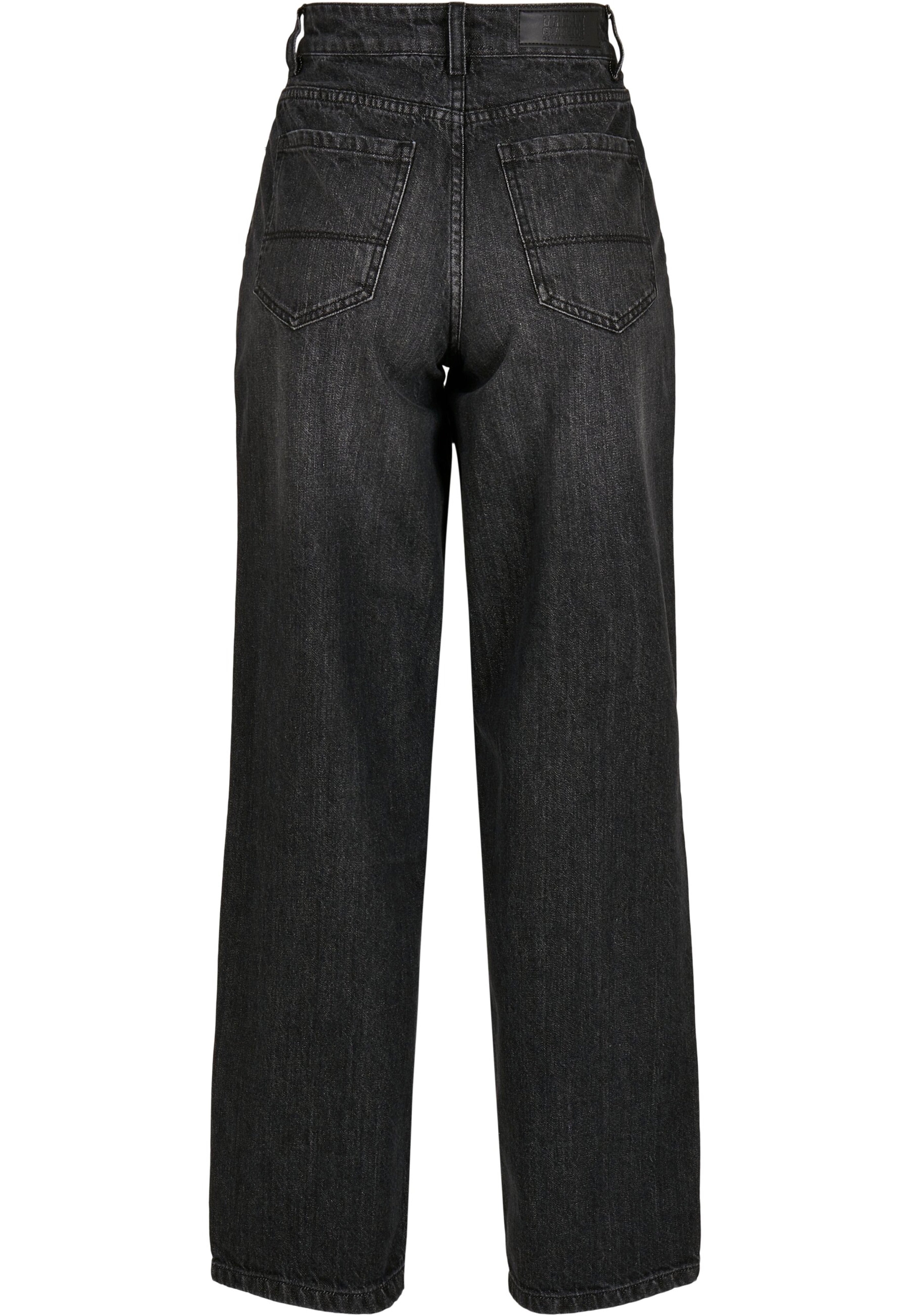 Urban Classics - Ladies High Waist 90´S Wide Leg Denim Black Washed - Jeans | Women-Image