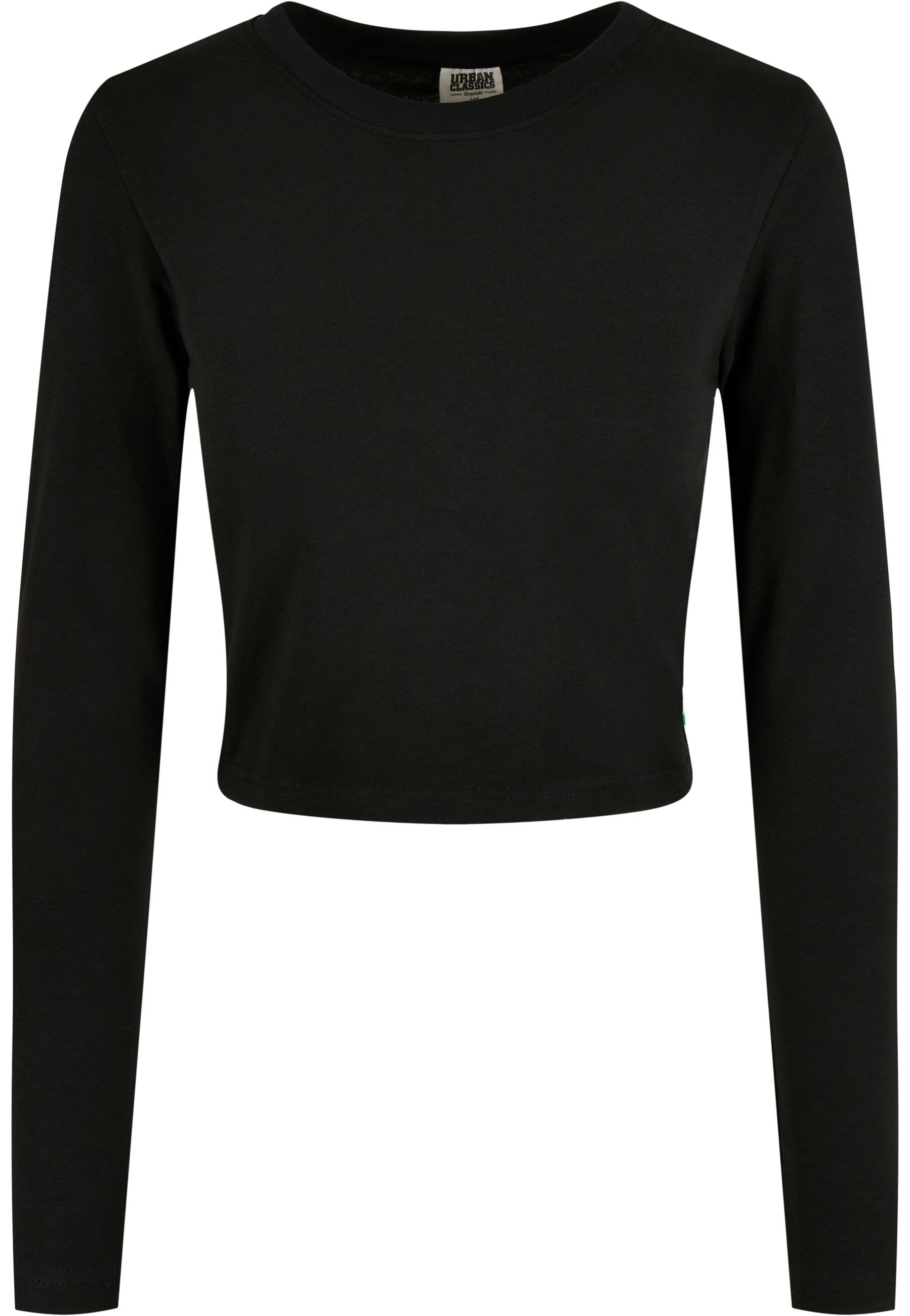 Urban Classics - Ladies Organic Cropped Black - Longsleeve | Women-Image